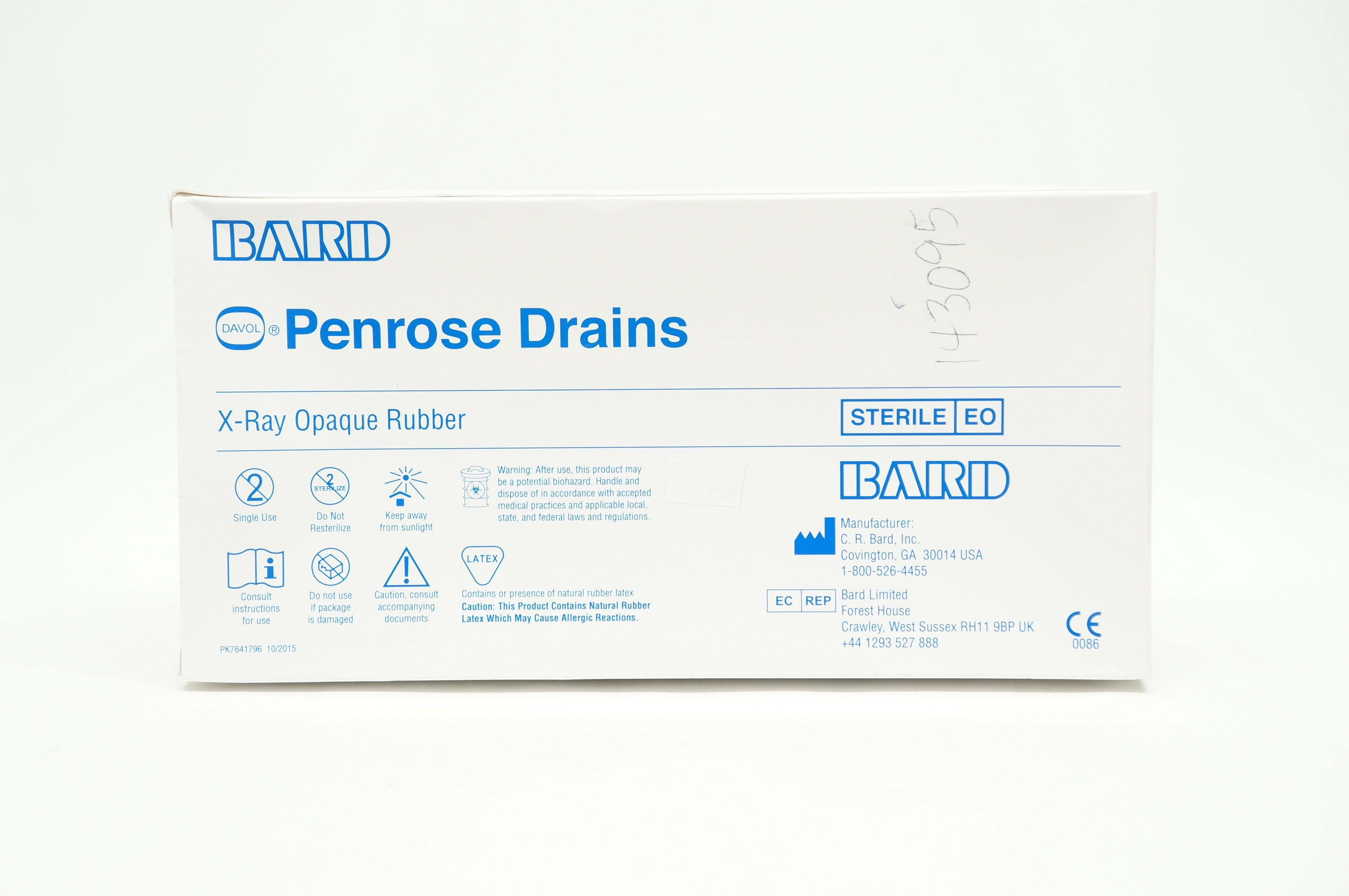 Bard 0912040 Davol Penrose Drains 12inch, 5/8inch ID - Box of 20 (x)