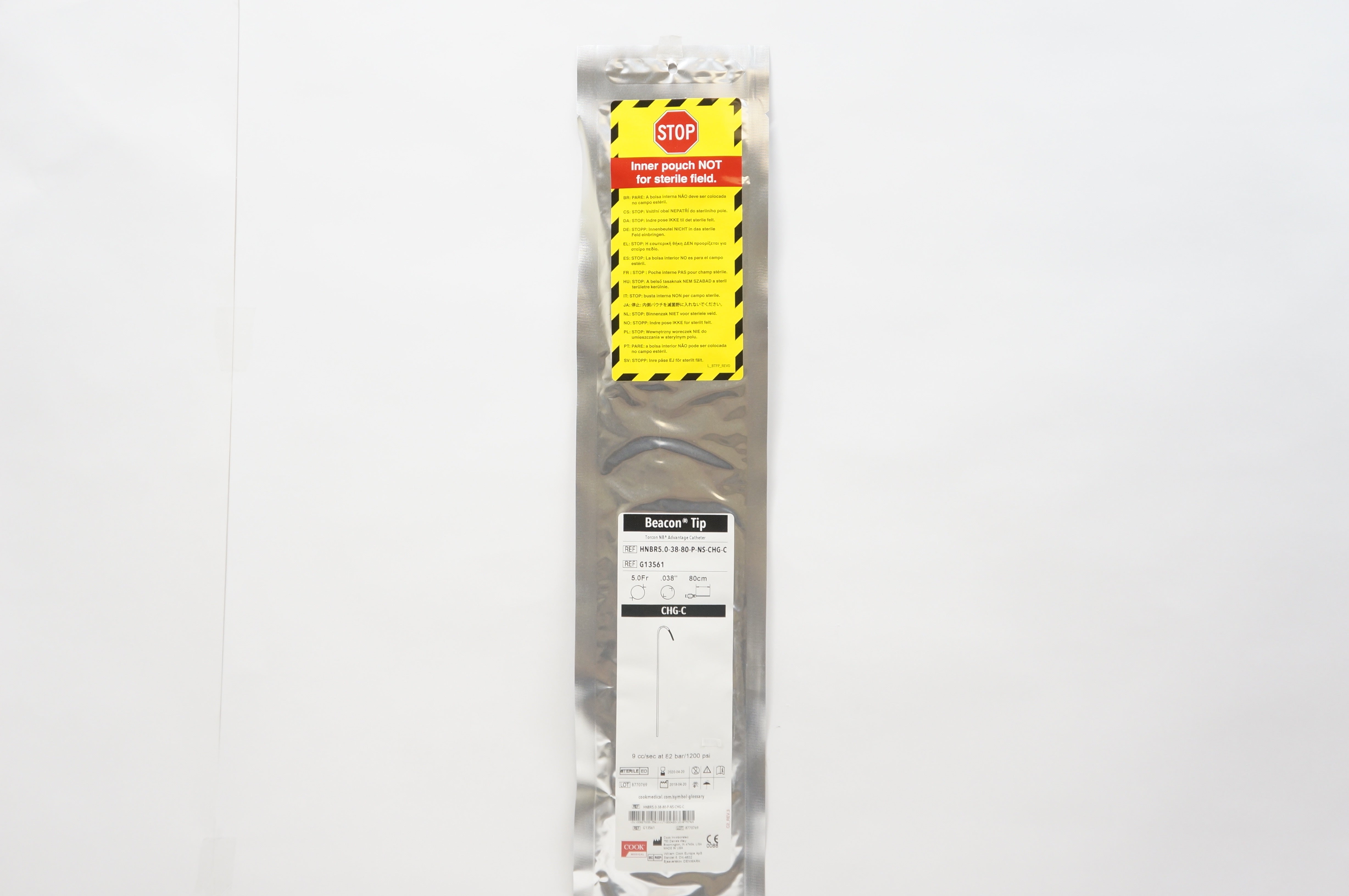 Cook G13561 Beacon Tip Tarcon NB Advantage Cath. 5Fr x0.038inch x 80cm CHG-C (x)