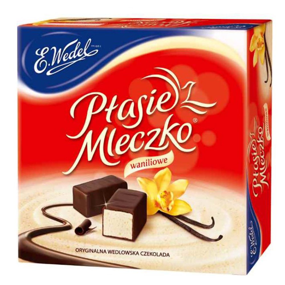 Ptasie Mleczko Chocolate Covered Vanilla Marshmallow (birds milk chocolate), 13.4 Oz