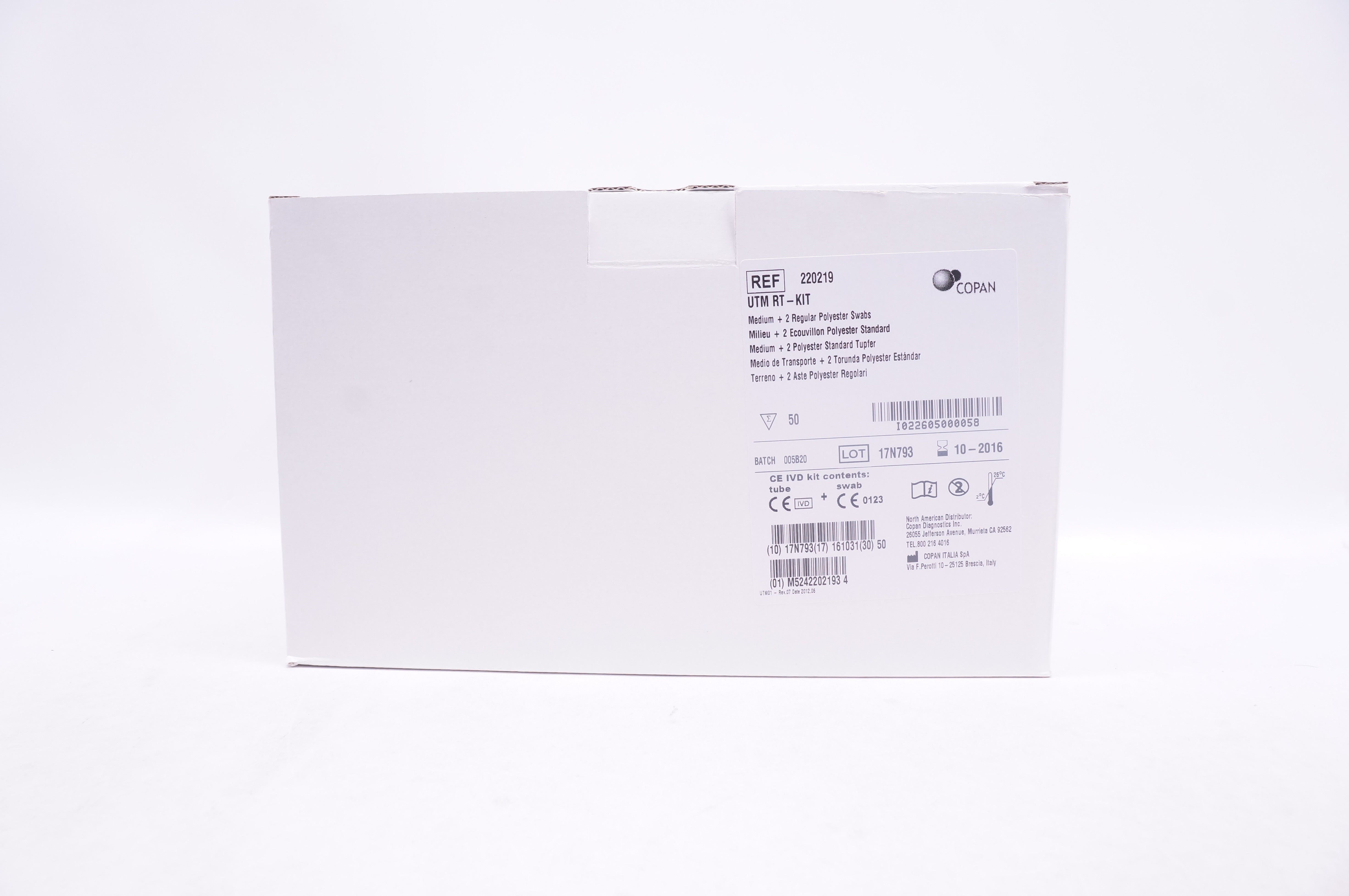 Copan 220219 UTM RT-Kit - Case of 50 (x)