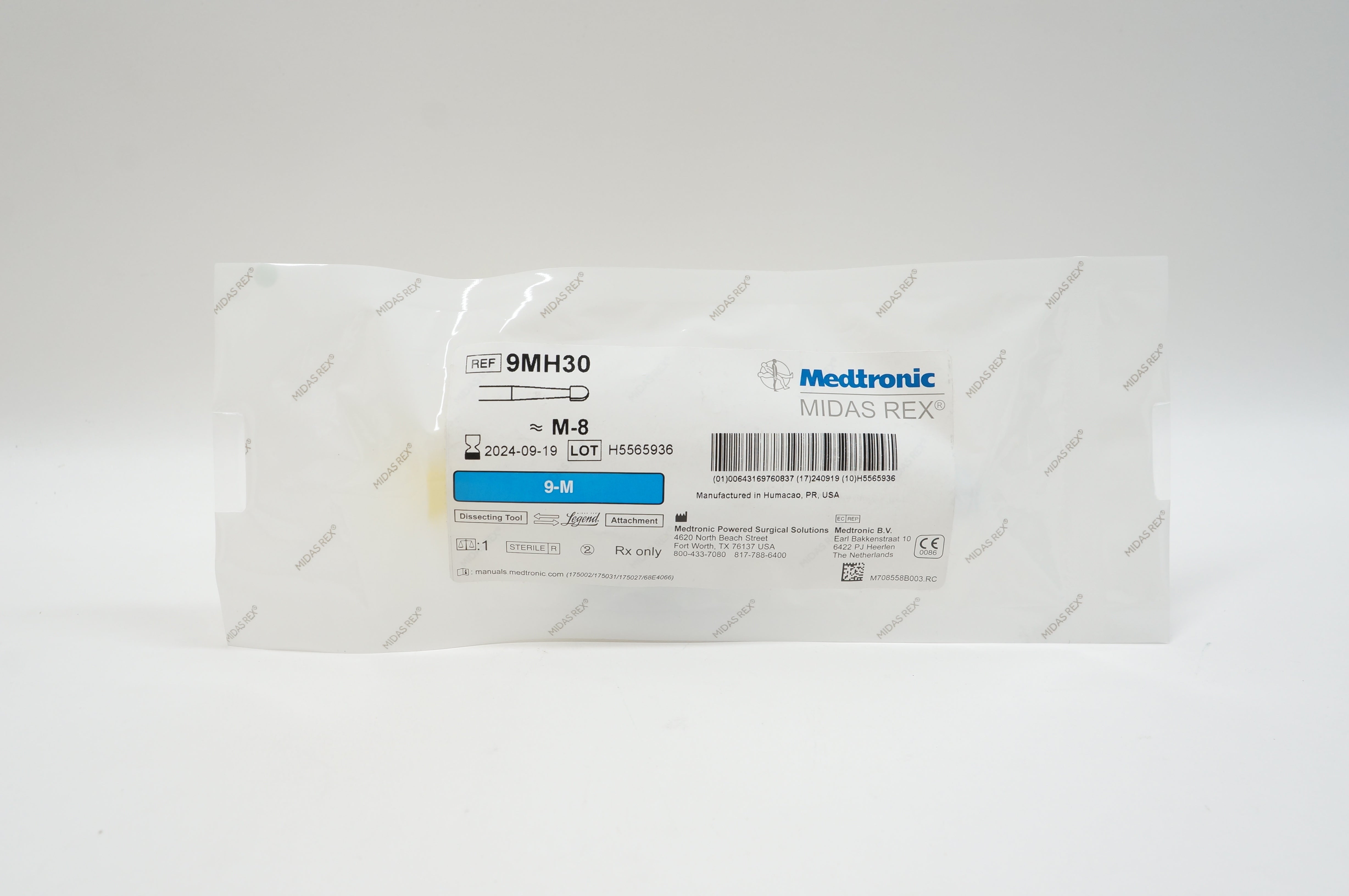 Medtronic 9MH30 MIDAS REX D i s s e c t i n g Tool 9-M