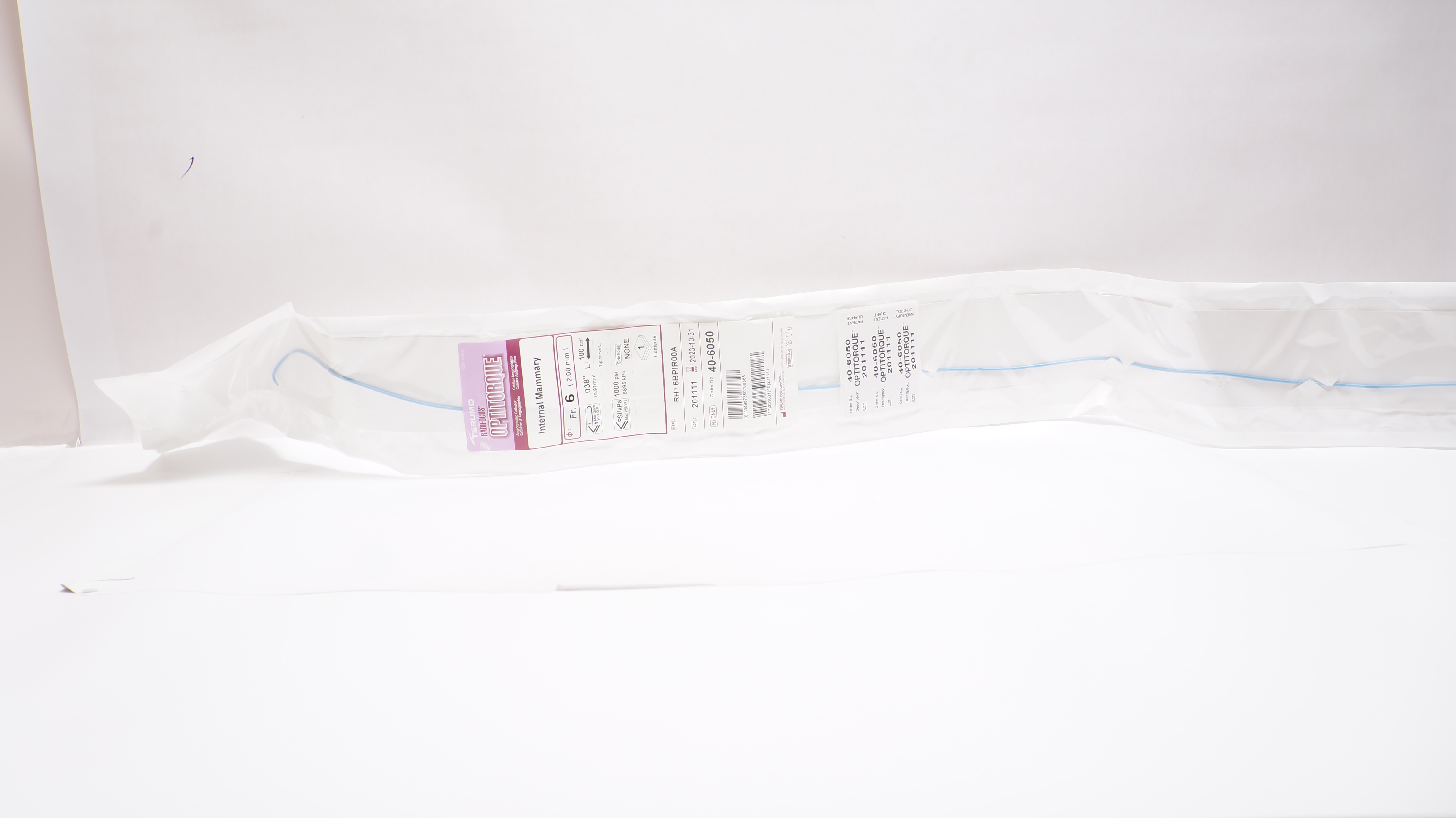 Terumo 40-6050 RadiFocus Optitorque Internal Mammary 6Fr x 100cm (x)