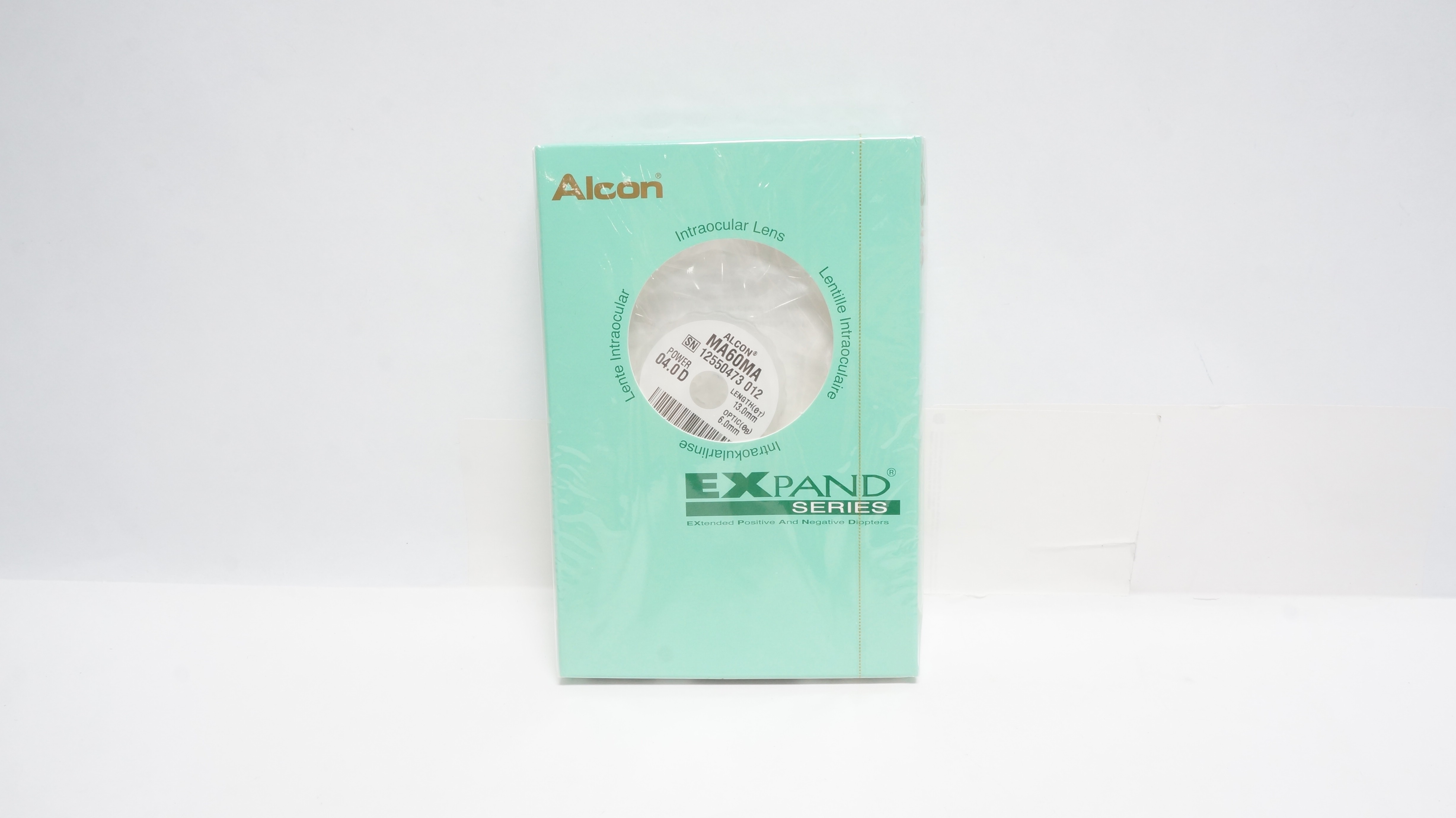 Alcon MA60MA AcriSof Expand Intraocular Lens 04.0D Length 13.0mm Optic 6.0mm (x)