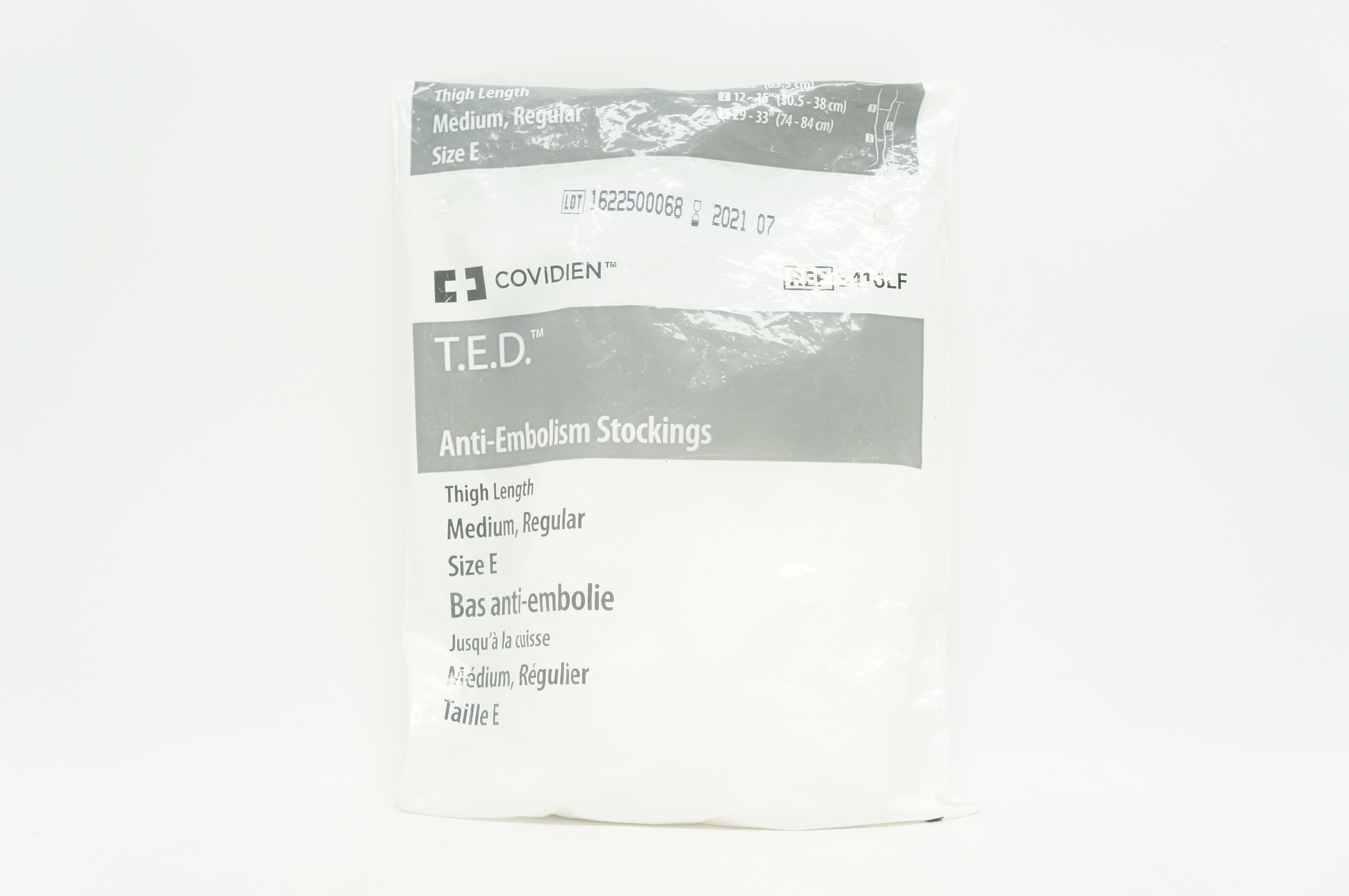 Covidien 3416LF T.E.D. Anti-Embolism Stockings, Thigh Length Medium, Size E
