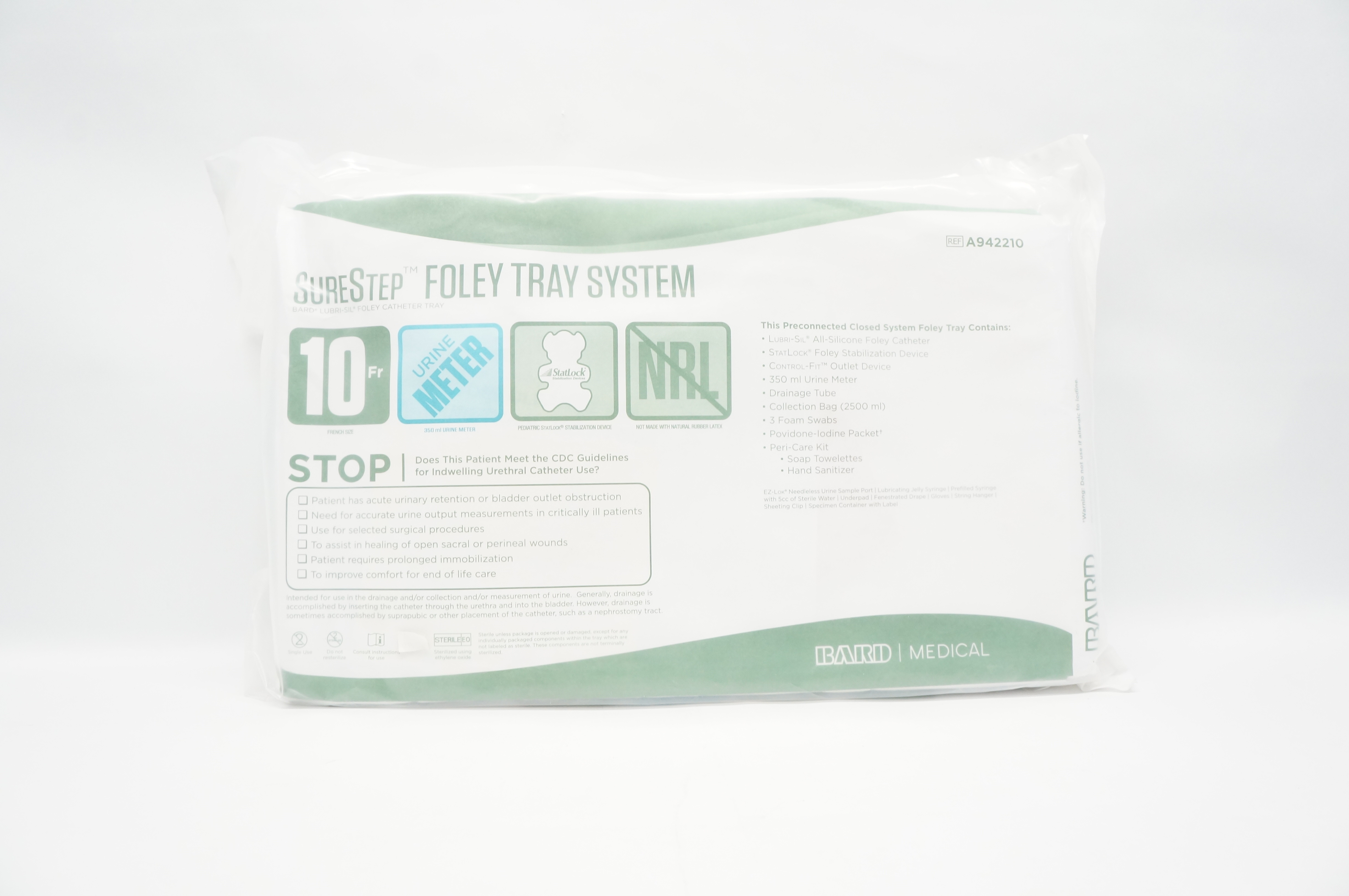 Bard A942210 SureStep Foley Tray System 10Fr (x)