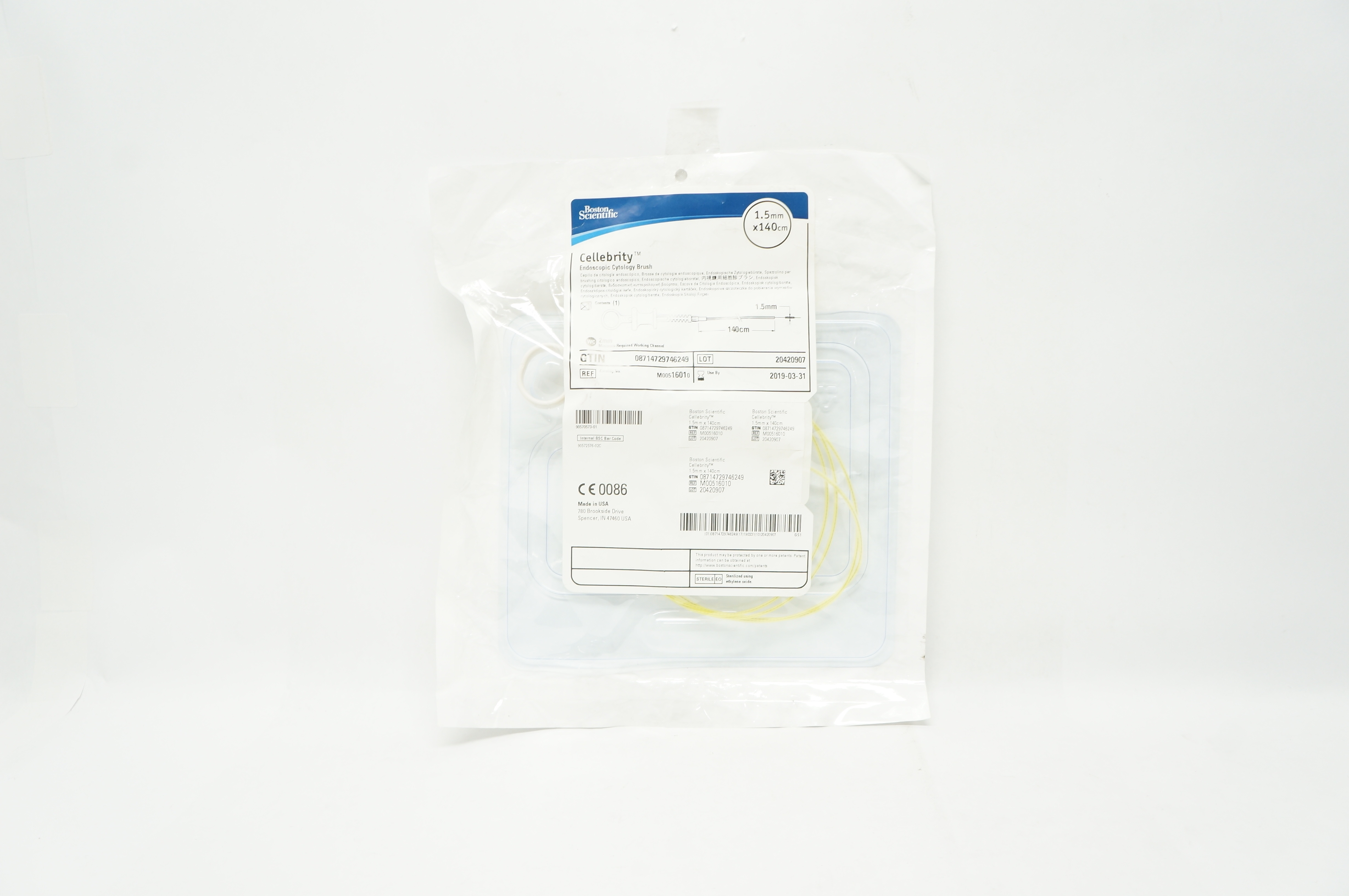 Boston Scientific M00516010 Cellebrity Endoscopic Cytology Brush,1.5mmx140cm (x)