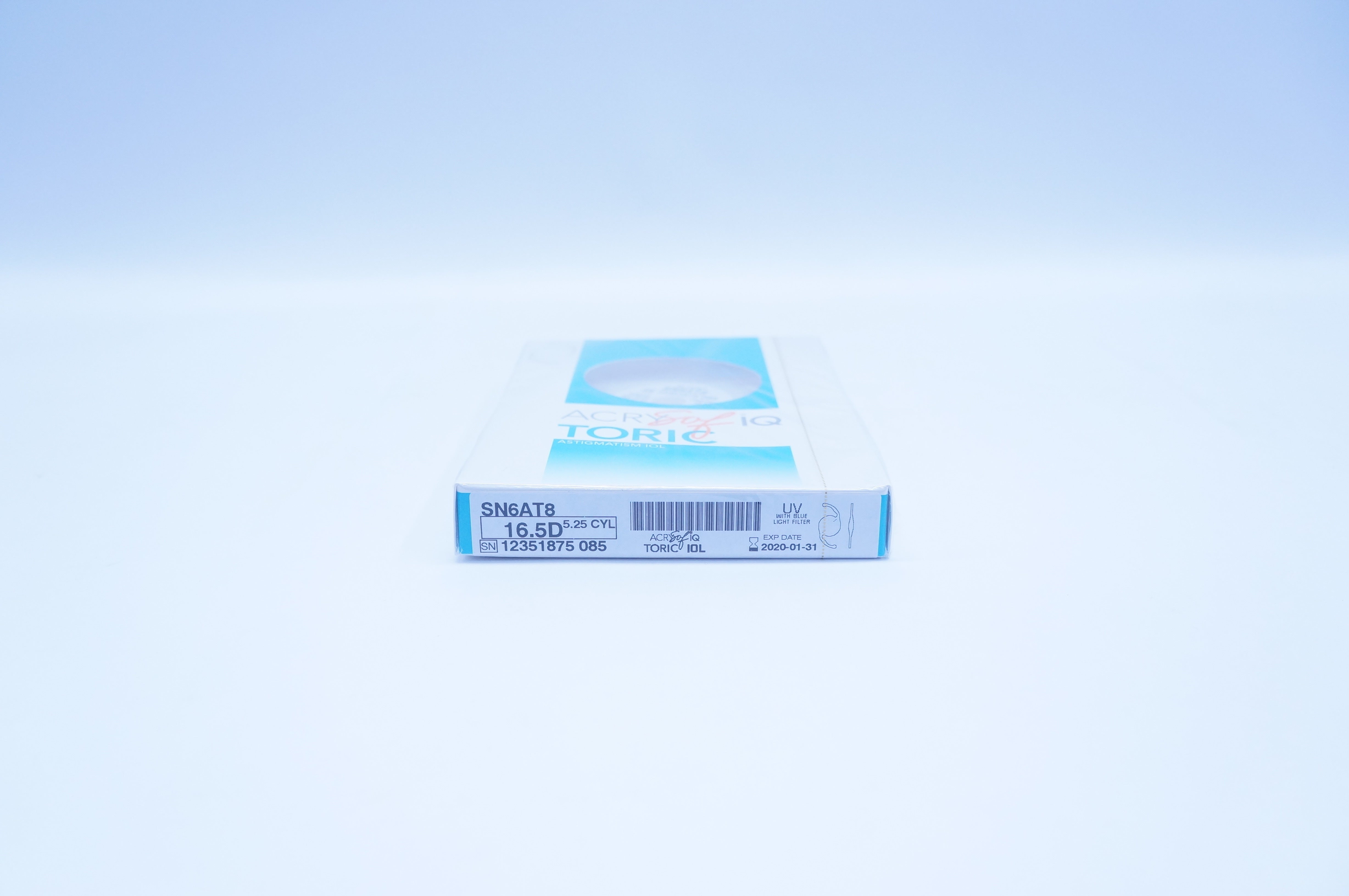 Alcon SN6AT8 ACRYSof IQ Toric Astigmatism IOL 16.5 D 5.25 Cylinder (x)