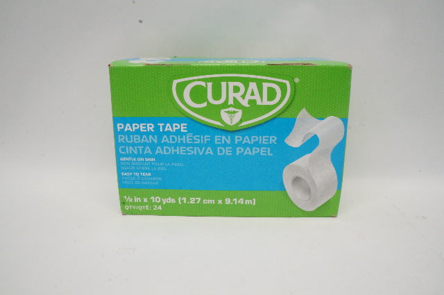Medline NON270012 Curad Paper Tape 1/2inch x 10yds - Box of 24