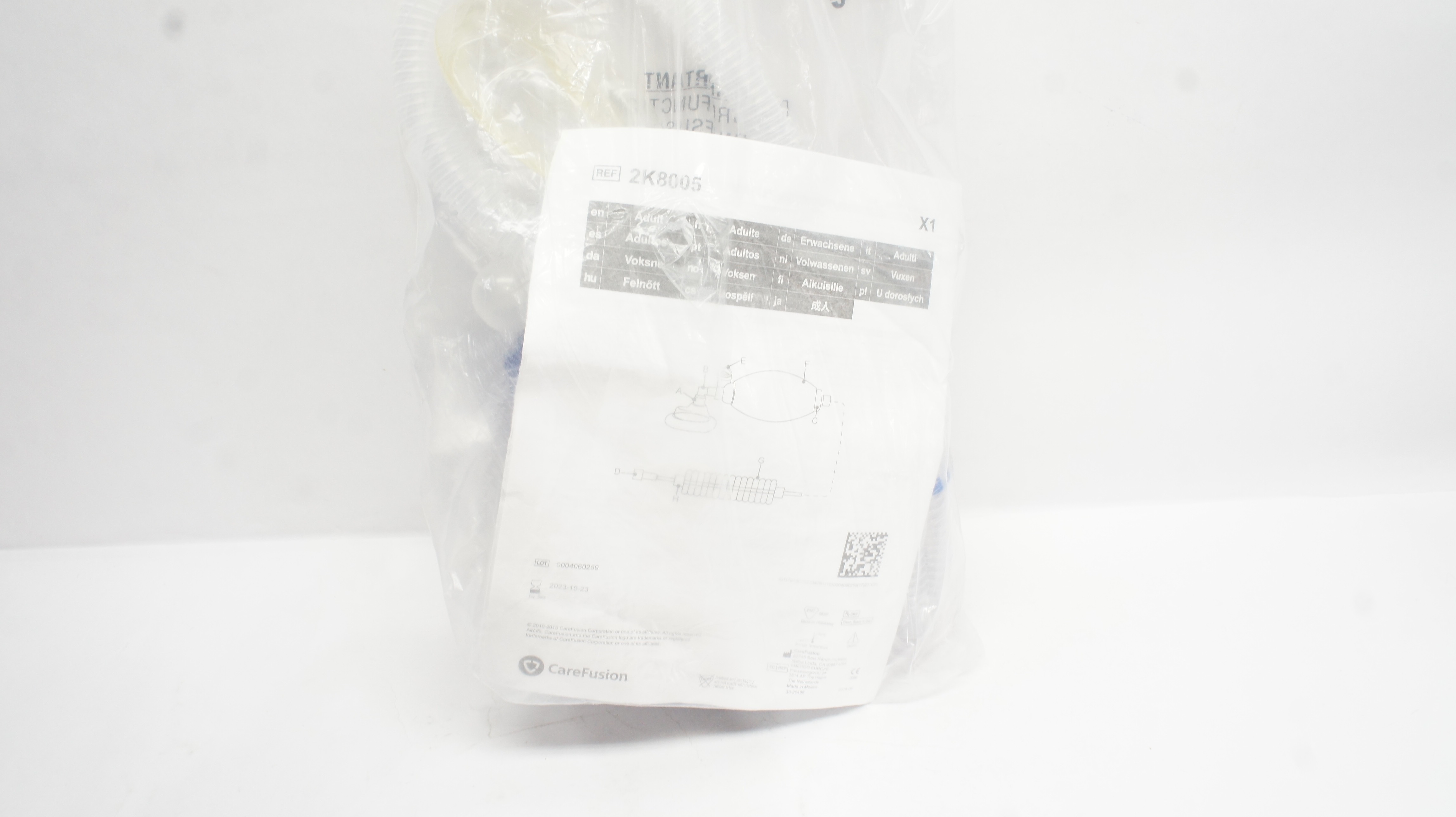 CareFusion 2K8005 Adult Manual Resuscitator (x)