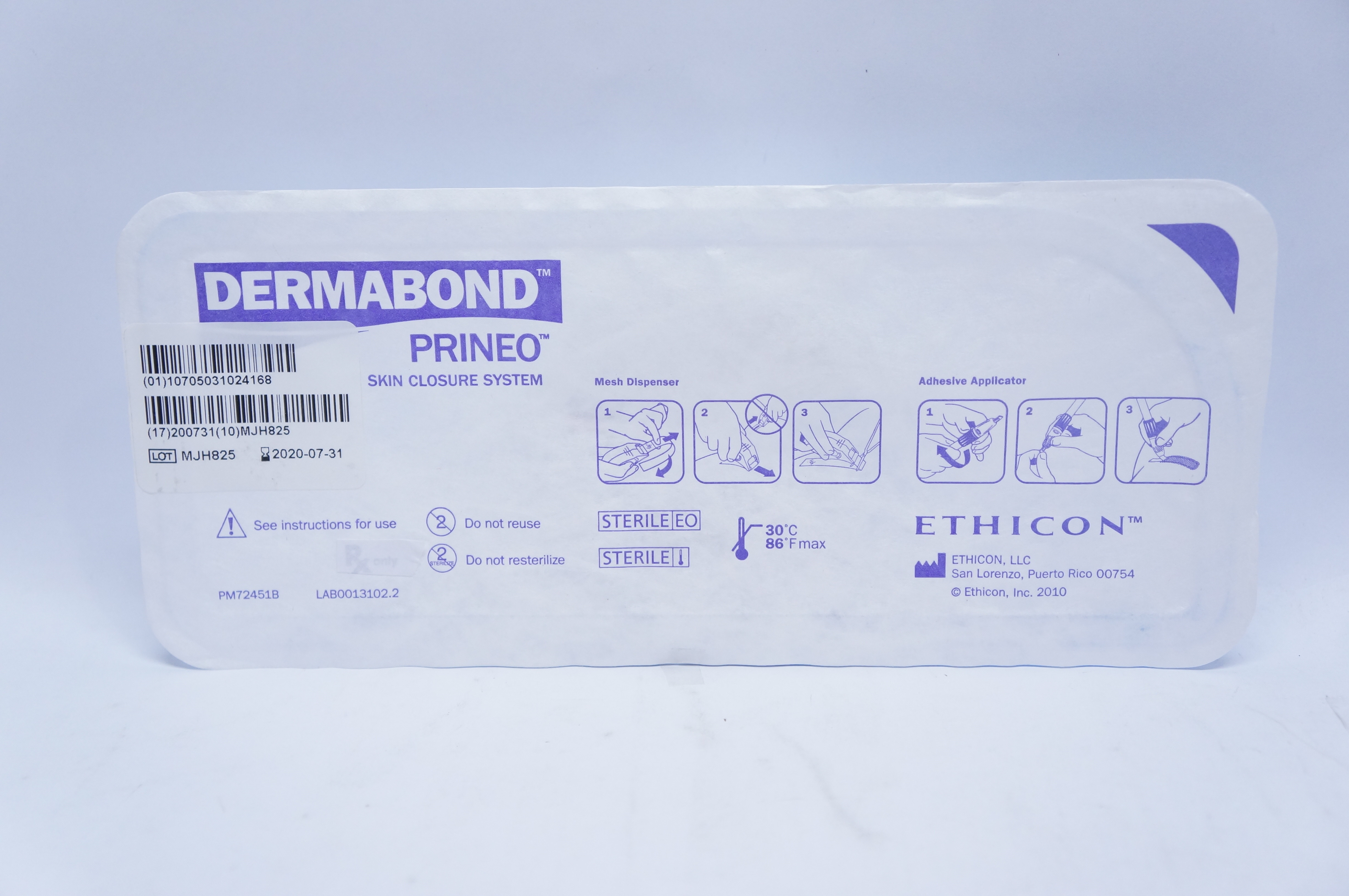 Ethicon DERMABOND PRINEO Skin Closure System (x)