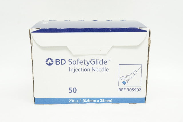 BD 305902 SafetyGlide Injection Ndle 23G x 1 inch - Box of 45