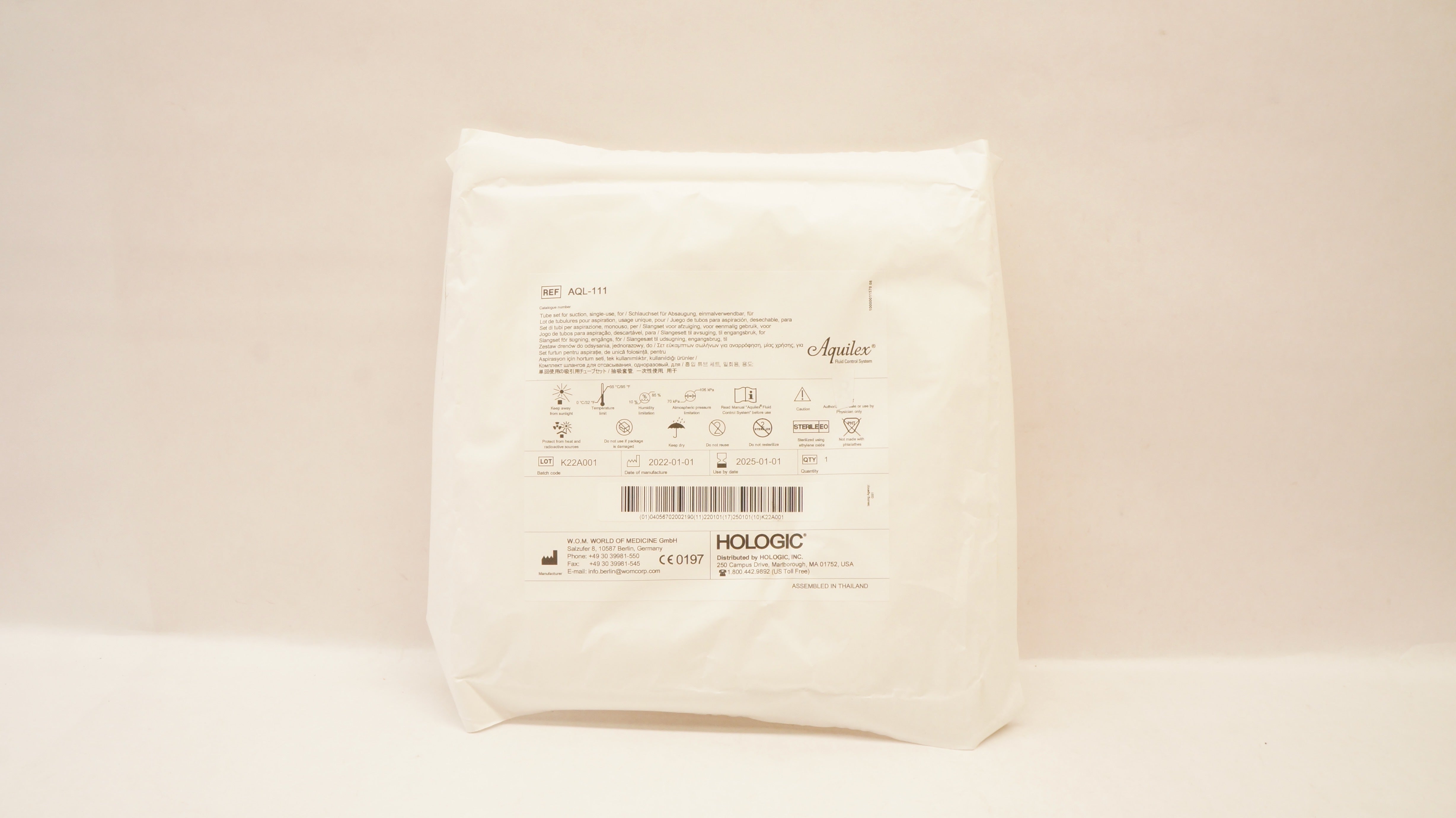 Hologic AQL-111 Aquilex Tube Set for Suction