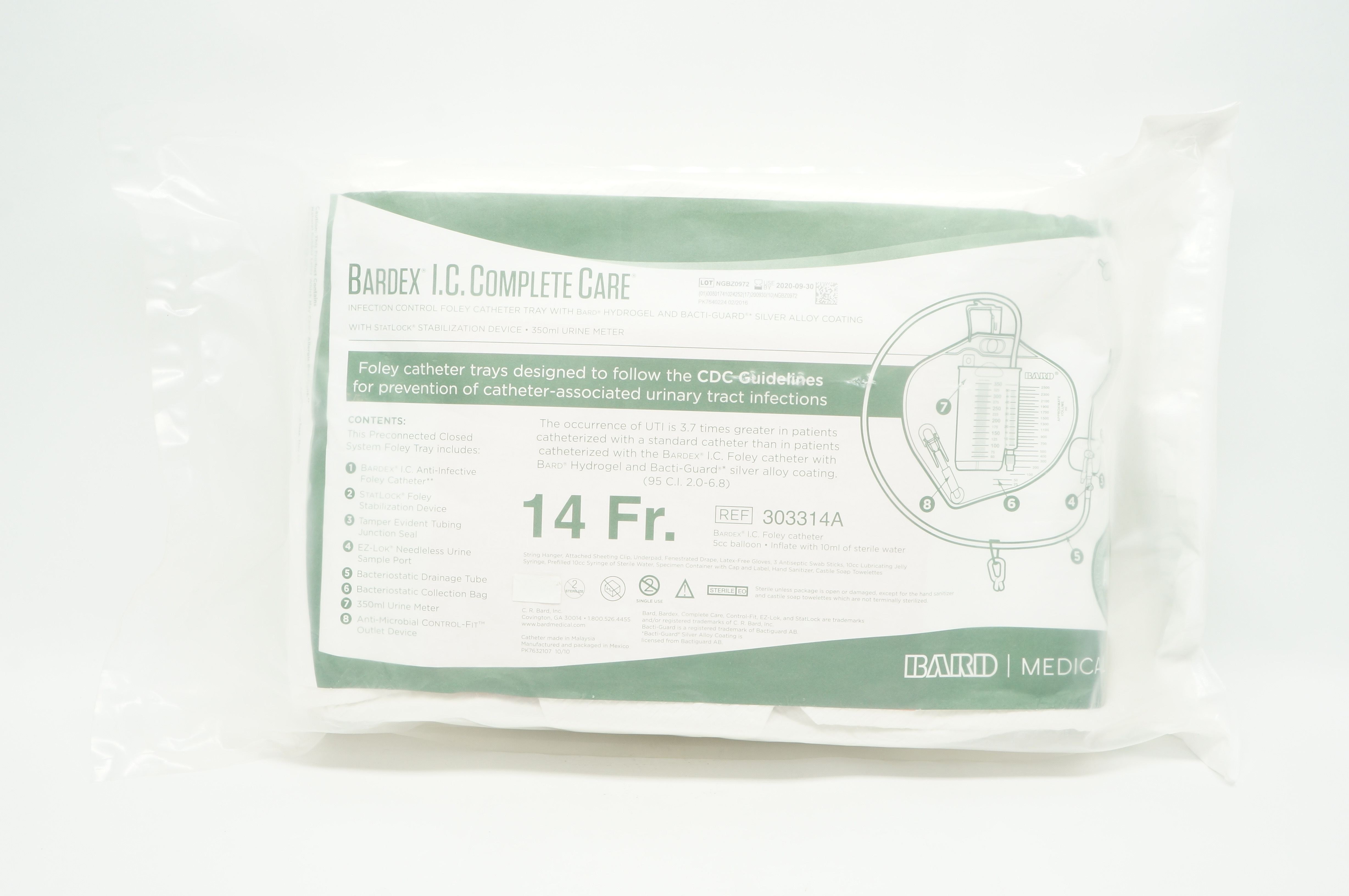 Bard 303314A Bardex I.C. Complete Care 14Fr (x)