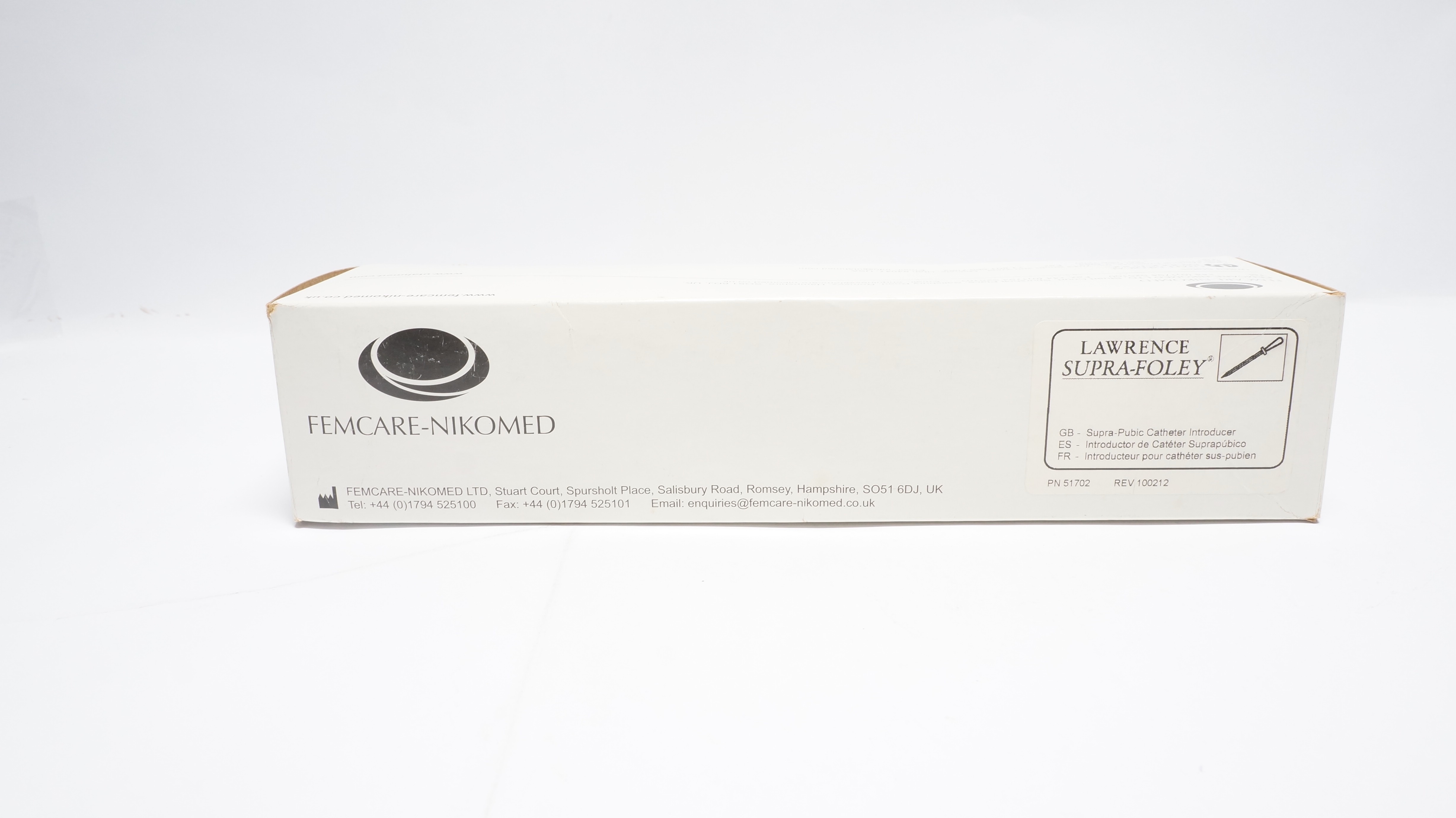 Utah Medical SF-S16-851 Supra-Foley Suprapubic Cath. Introducer 16Fr-Box of10(x)