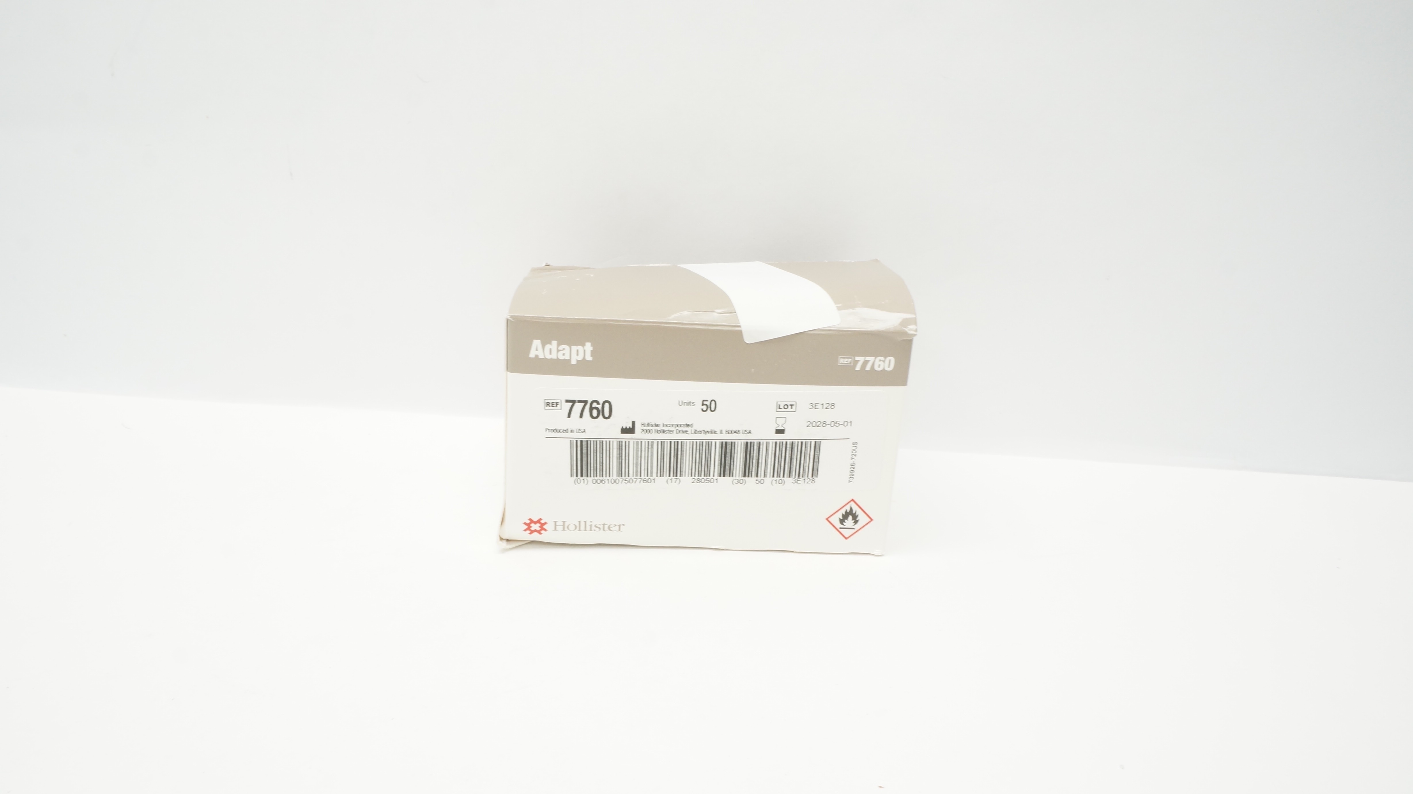 Hollister 7760 Adapt Universal Remover Wipes No Sting - Box of 40