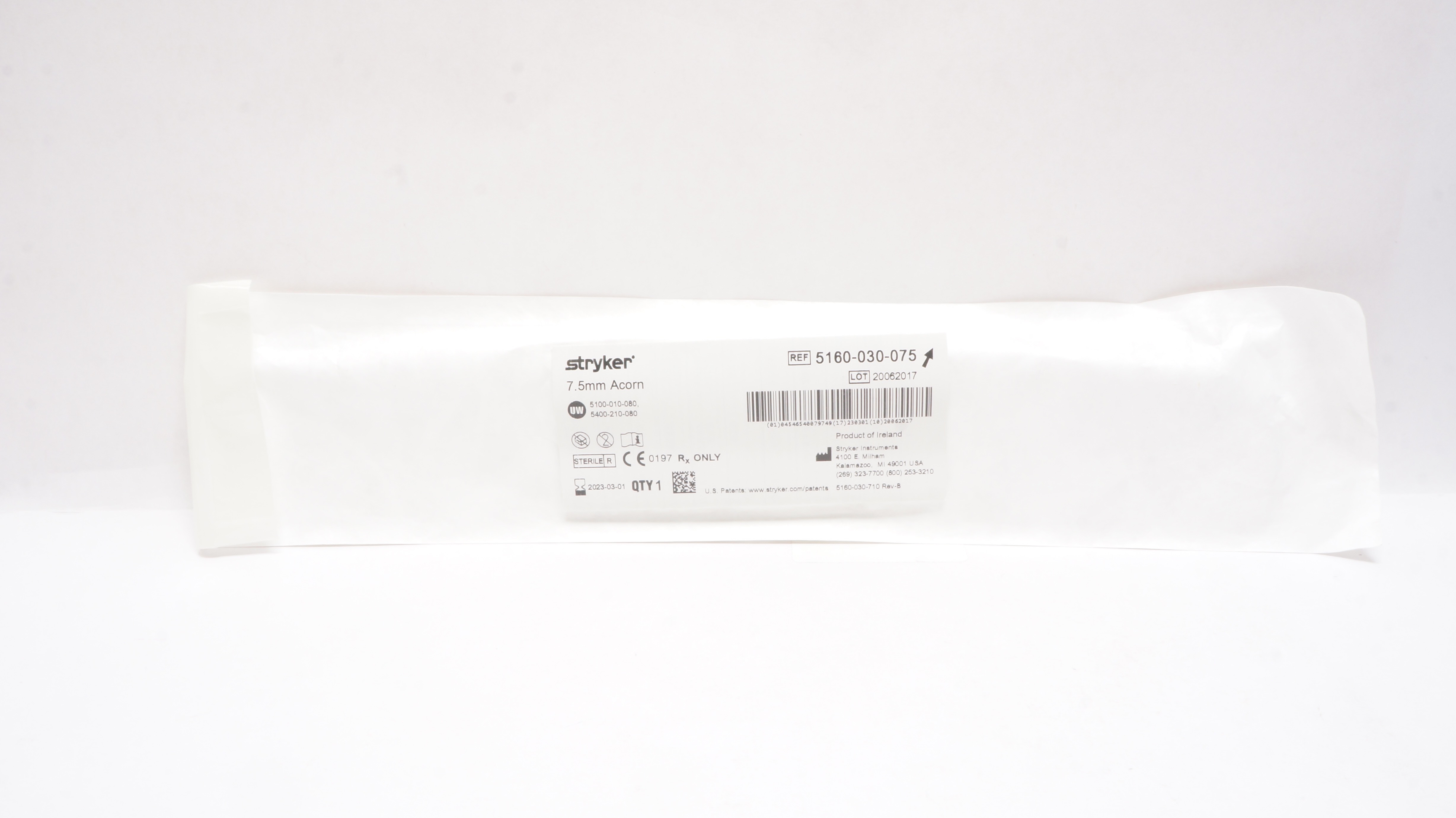 Stryker 5160-030-075 Acorn 7.5mm (x)