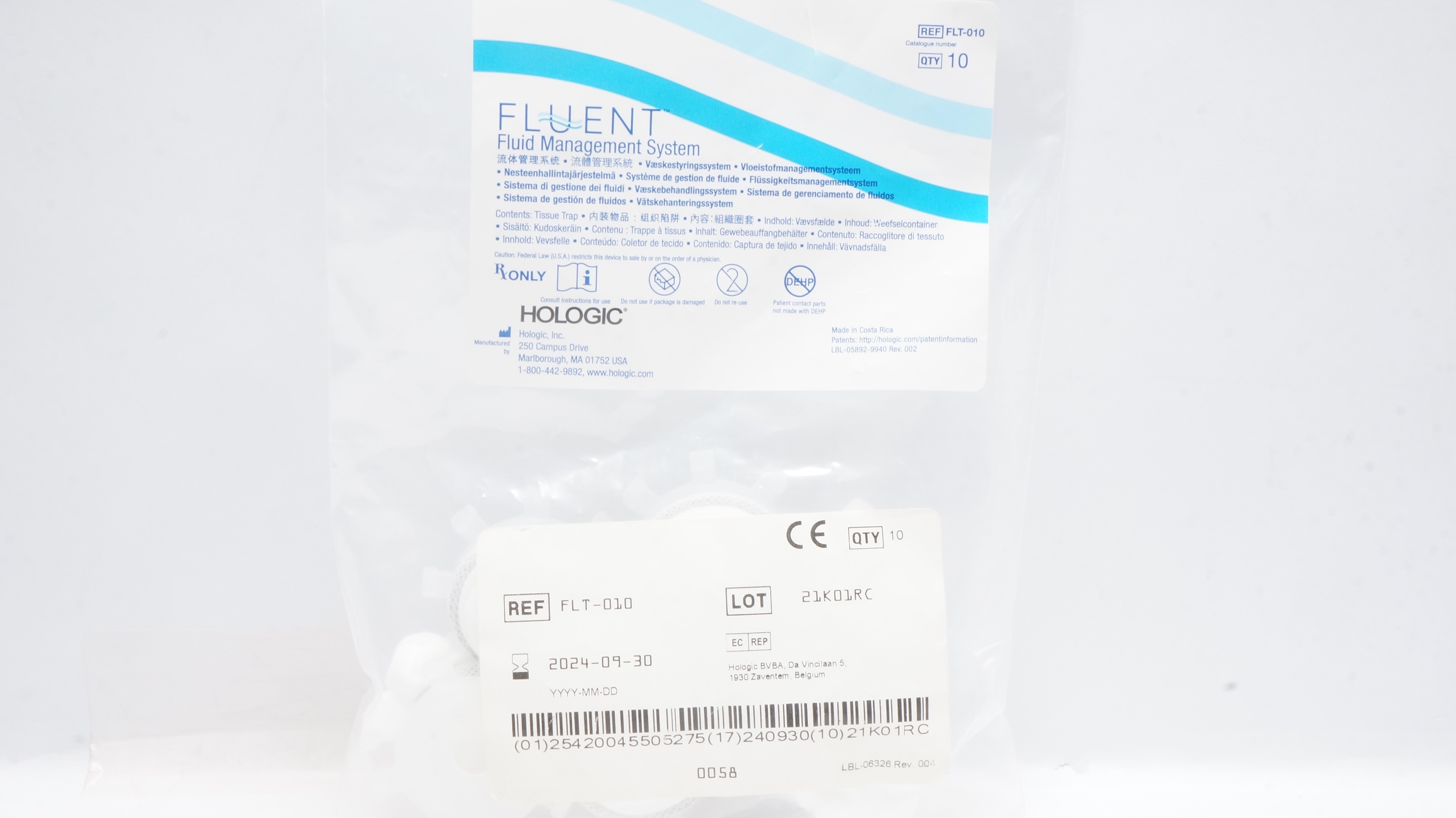 Hologic FLT-010 Fluent Fluid Management System Tissue Trap (x) - Pack of 10