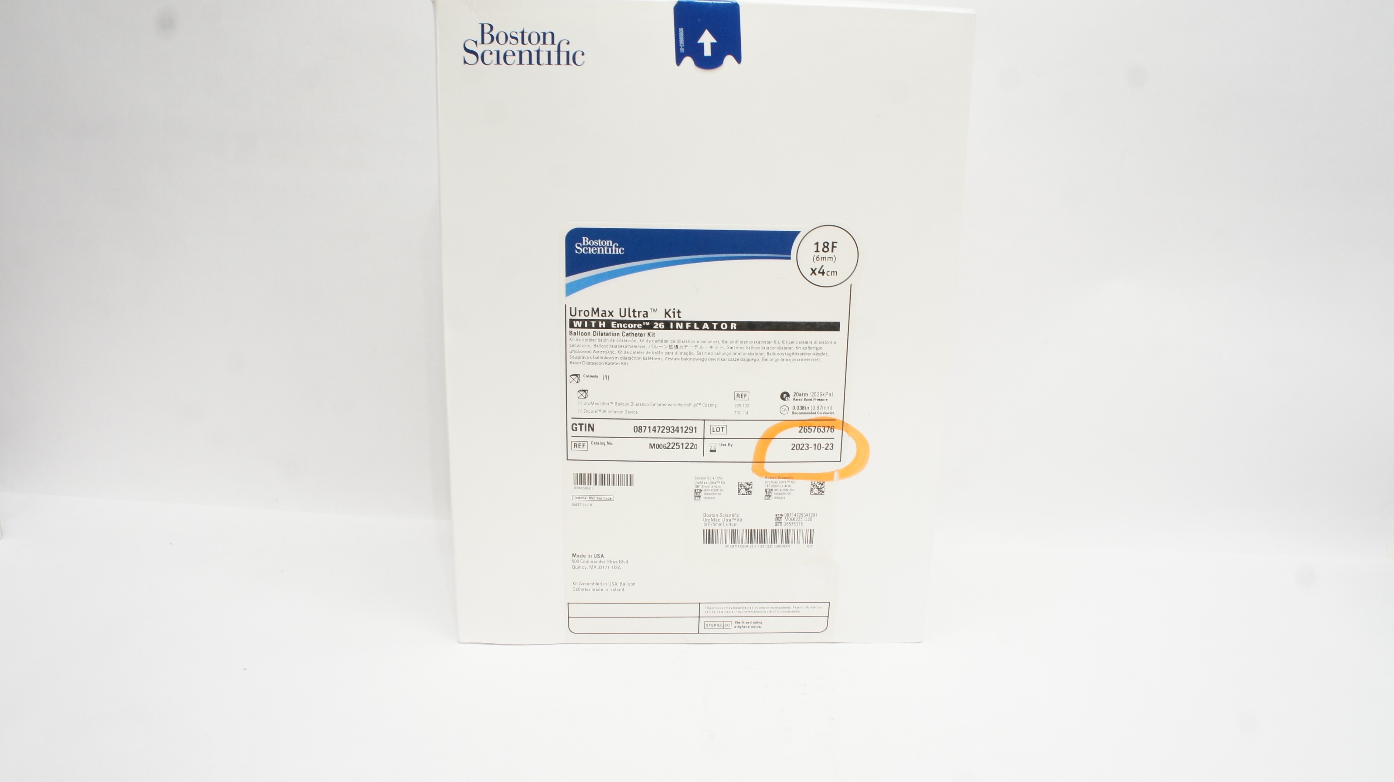 Boston Scientific M0062251220 Balloon Dilatation Cath. Kit 18F x 4cm  (x)