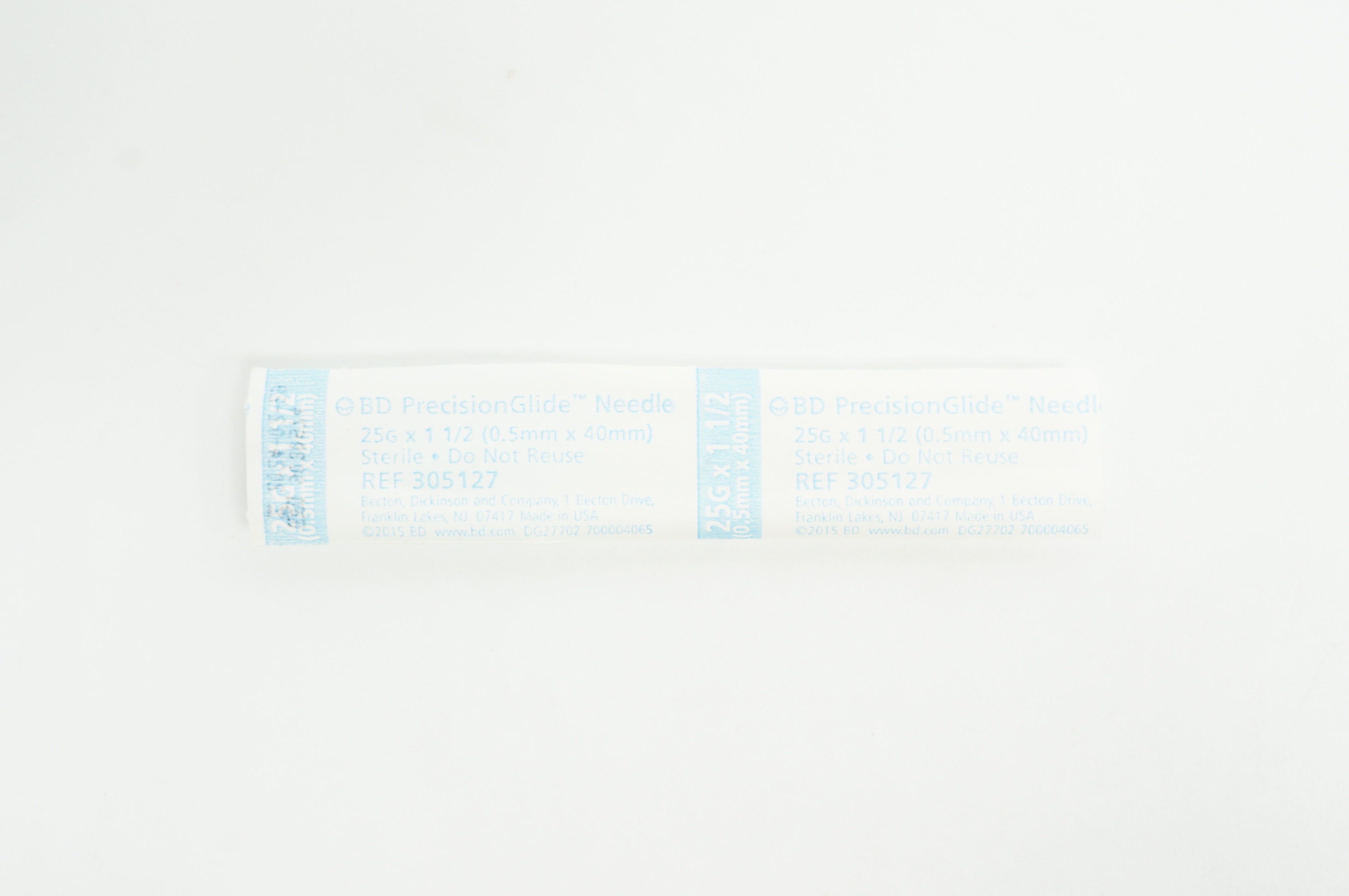 BD 305127 Becton PrecisionGlide Ndle 25G x 1-1/2inch