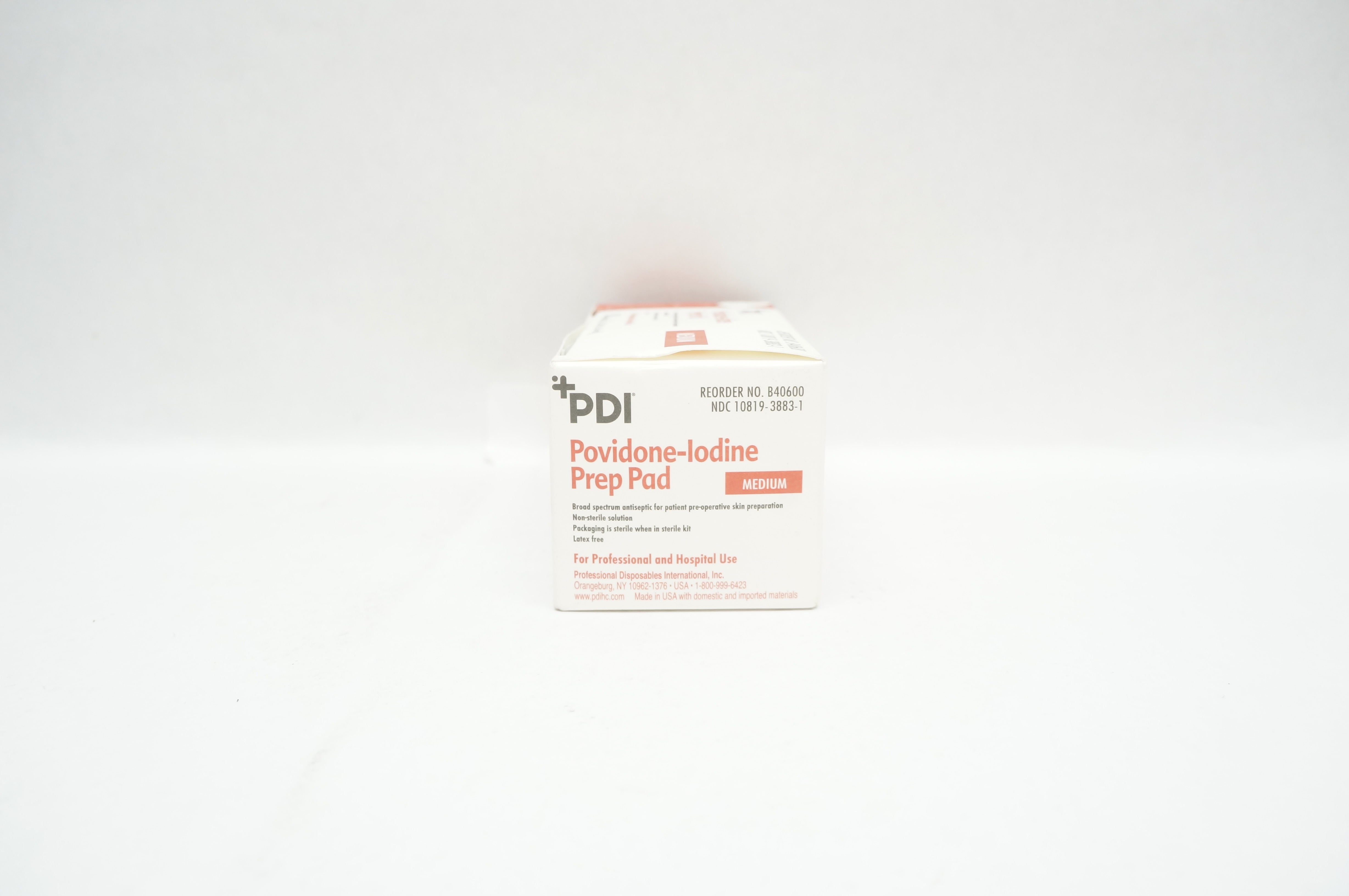 PDI B40600 Povidone-Iodine Prep Pad, Medium 2.0 x 2.5inch - Box of 100