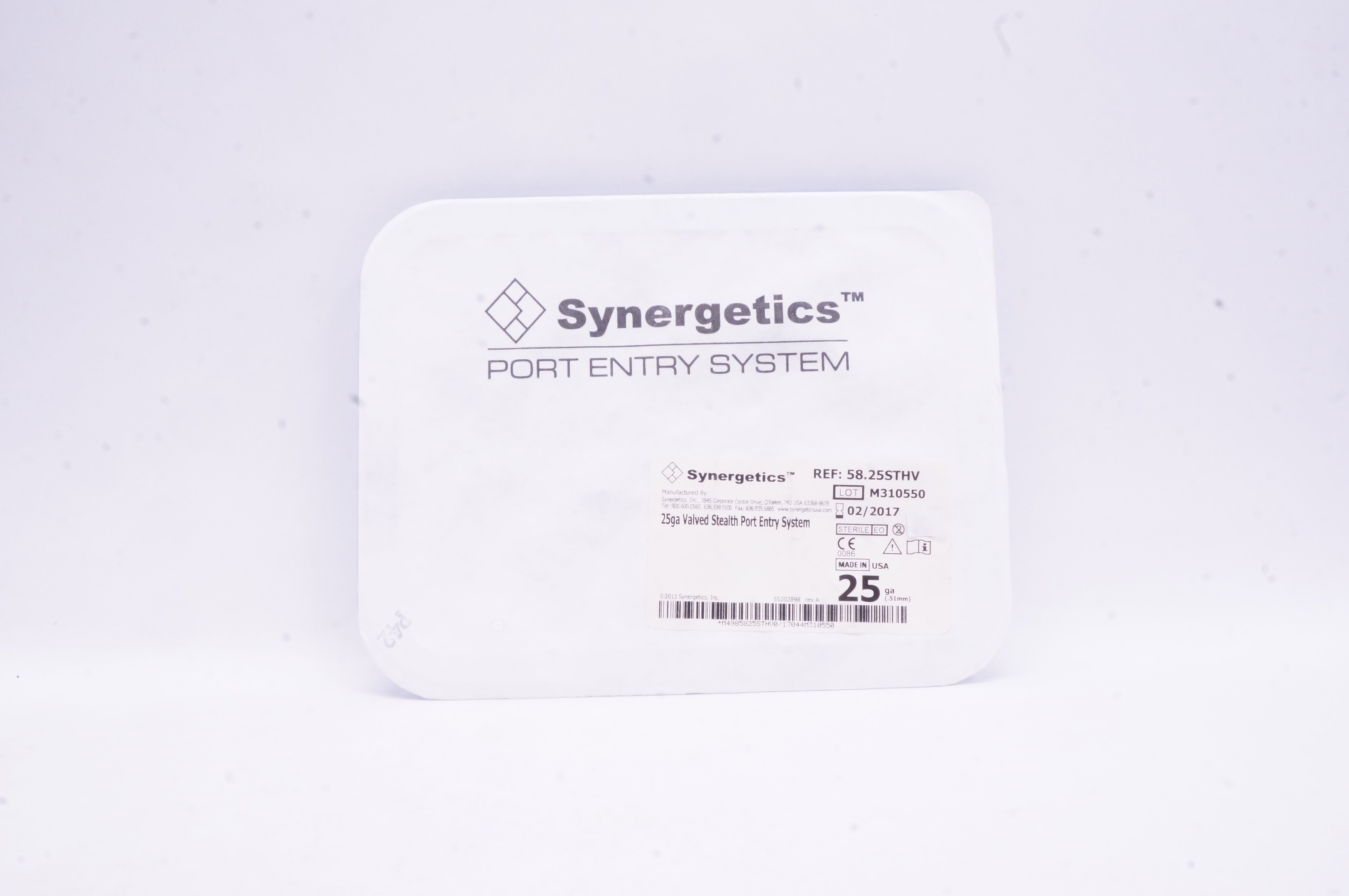 Synergetics 58.25STHV 25ga Valved Stealth Port Entry System (x)