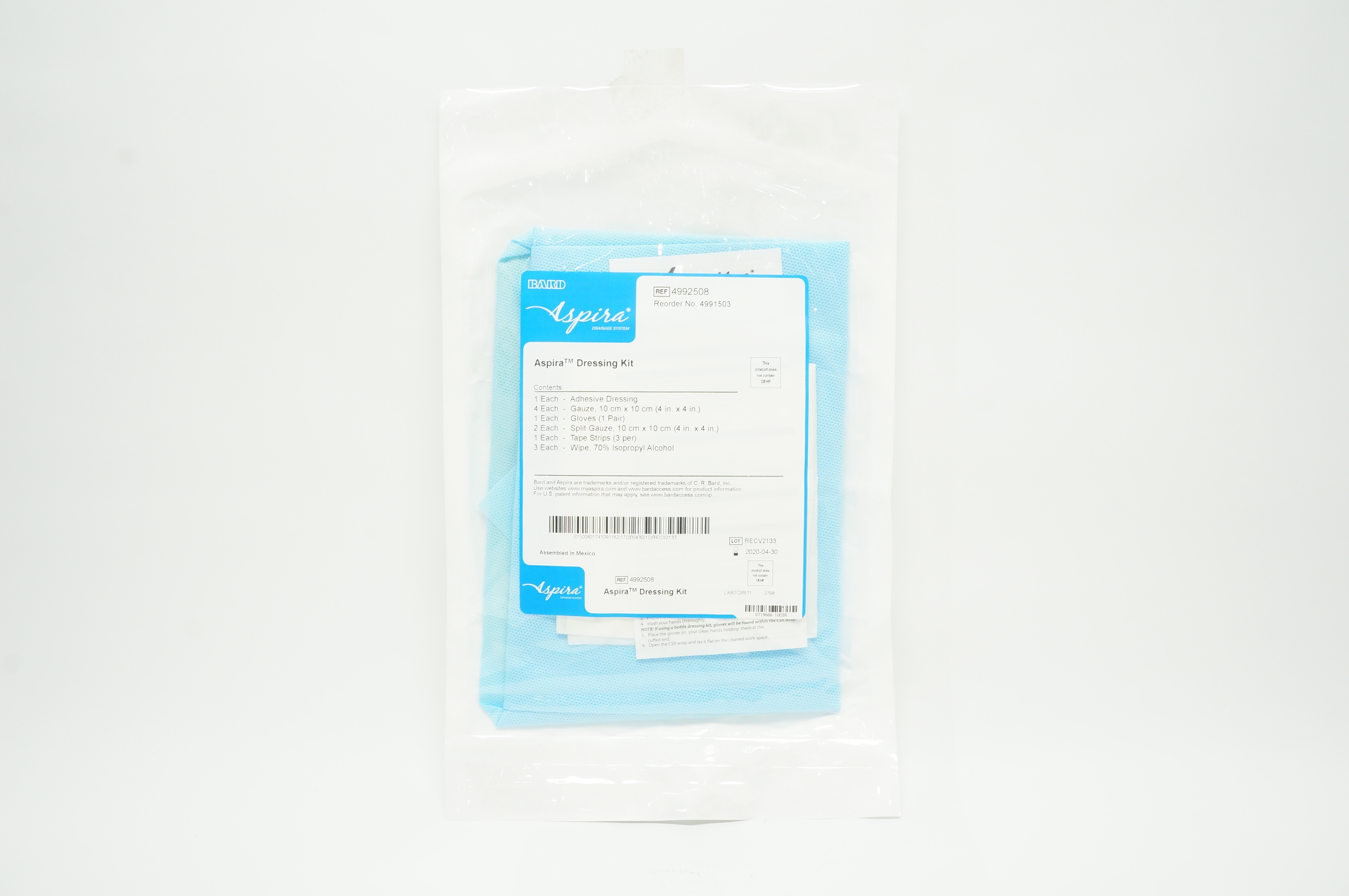 Bard 4992508 /4991503 Aspira Dressing Kit (x)