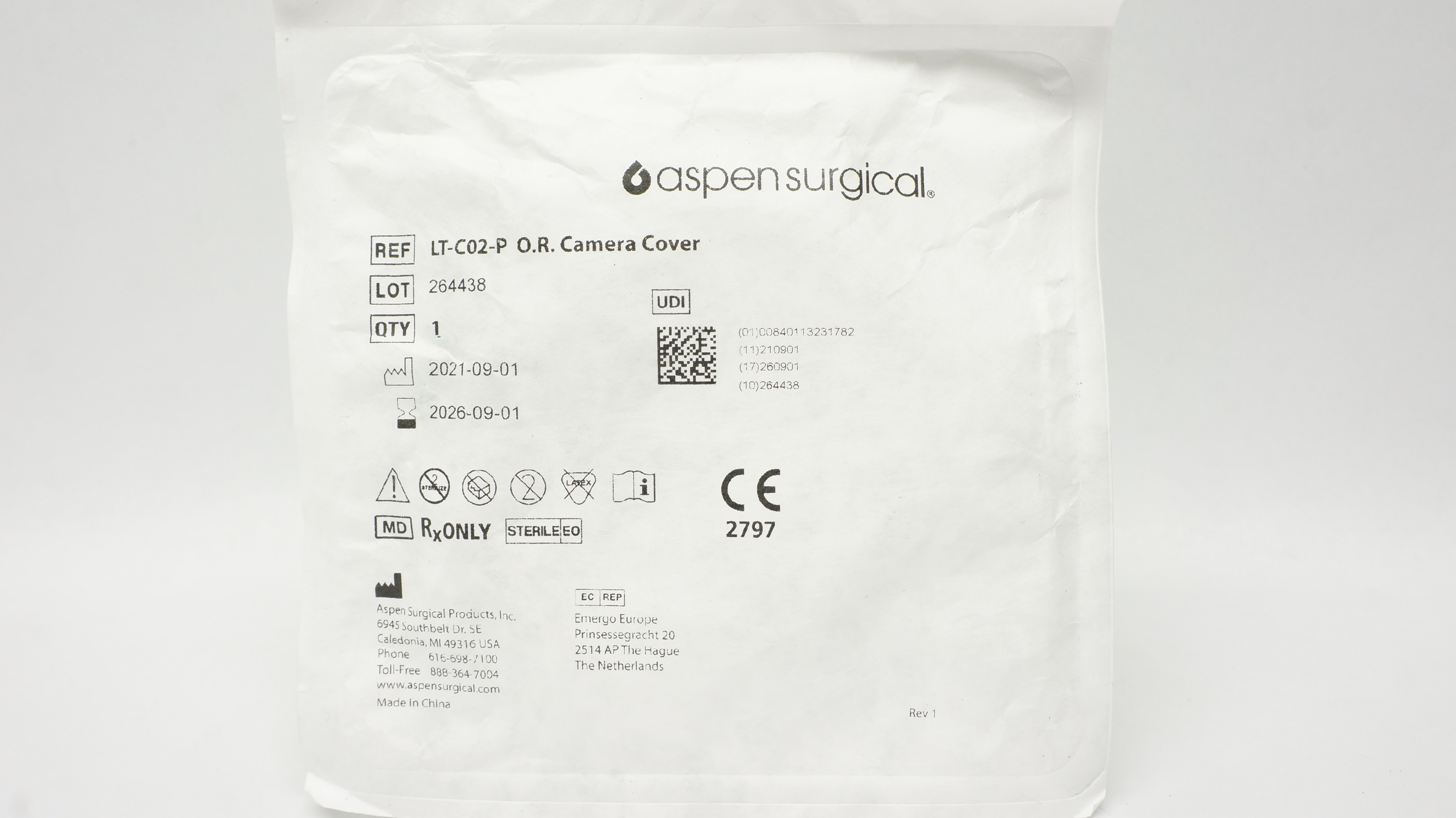 Aspen Surgical LT-C02-P O.R. Camera Cover