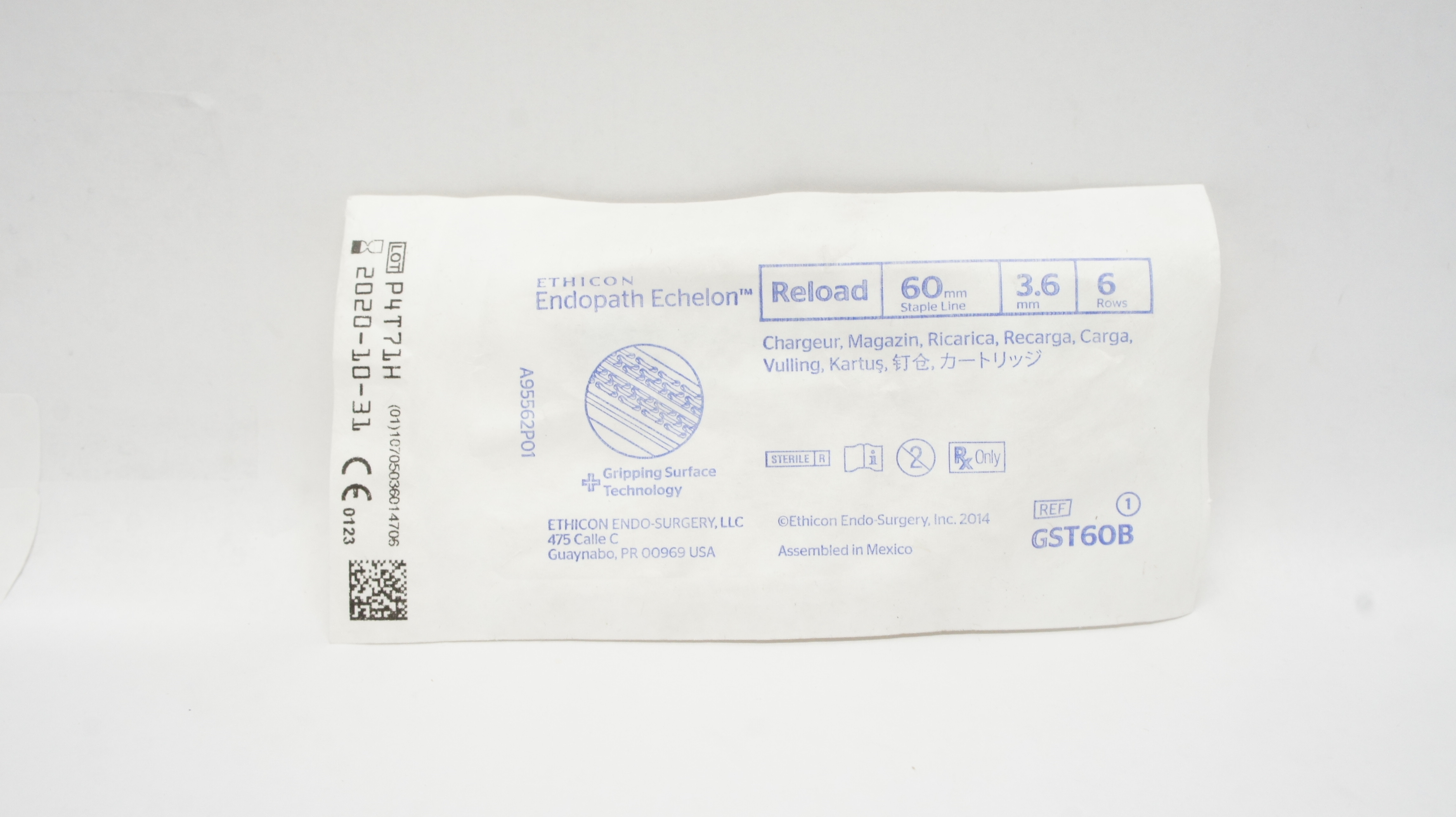 Ethicon GST60B Echelon Endopath Reload 60mm x 3.6mm 6 Rows (x)