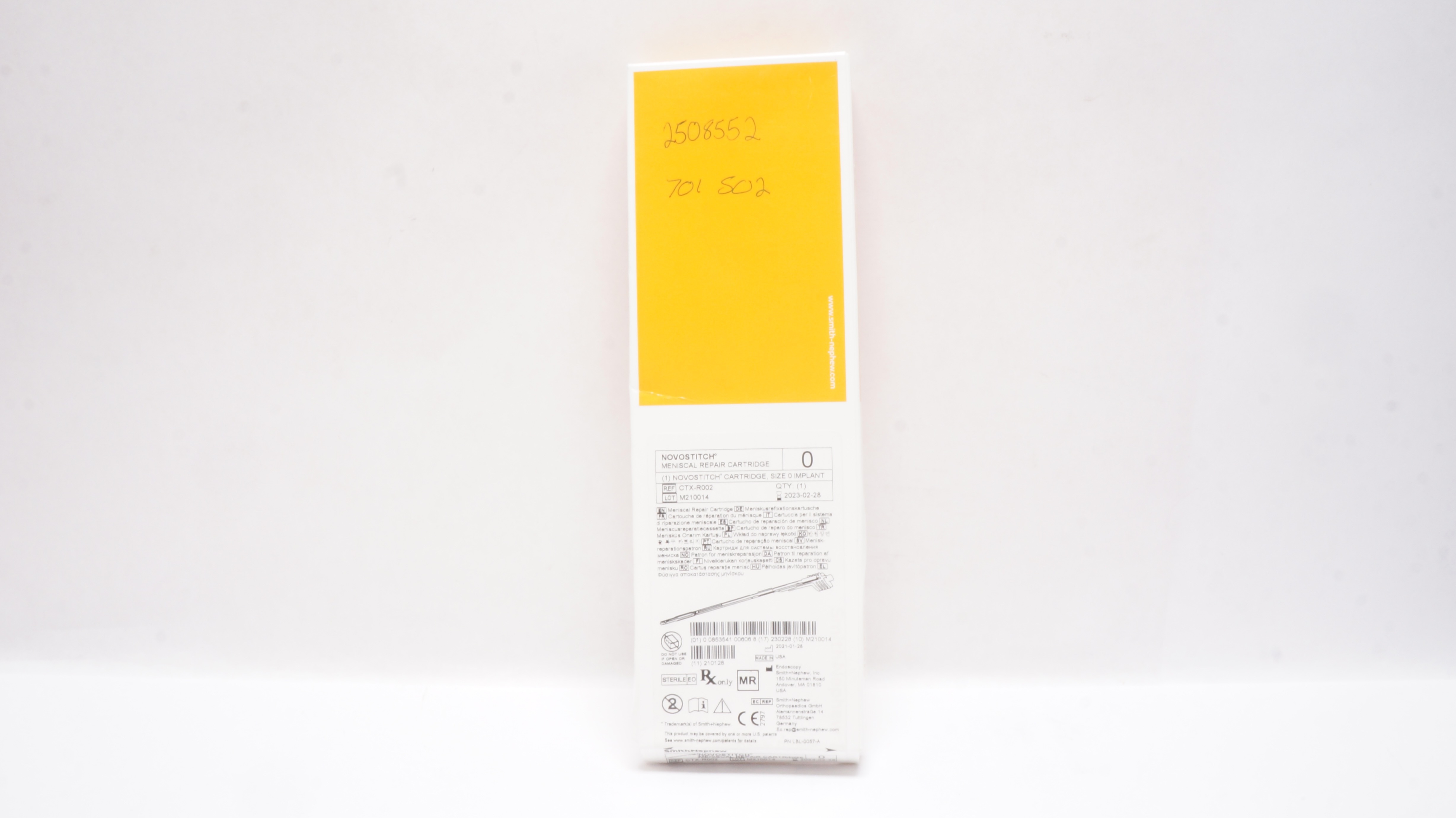 Smith&Nephew CTX-R002 Novostitch Cartridge Size 0 Implant (x)