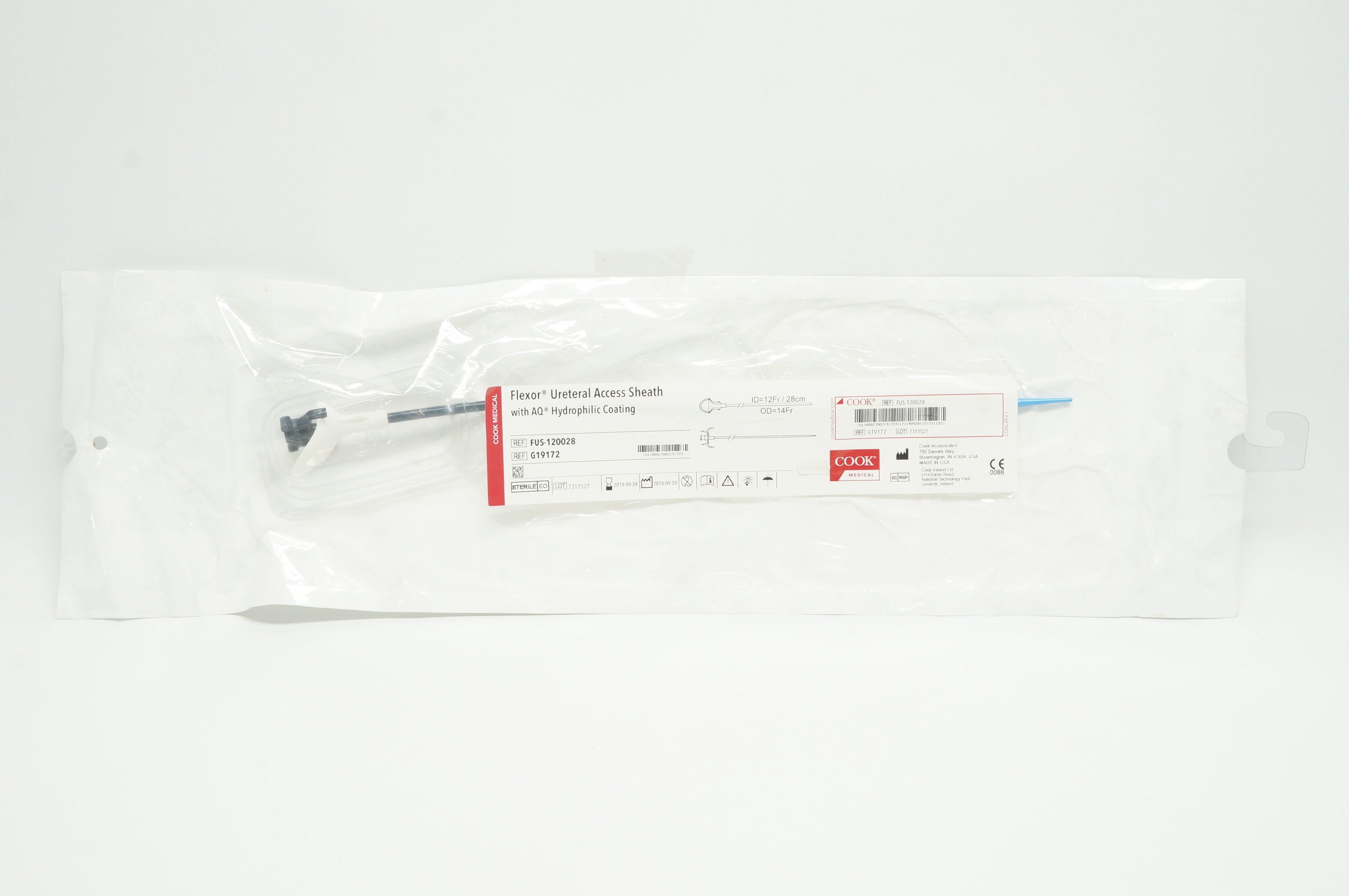 Cook Medical G19172 Flexor Ureteral Access Sheath 12F x 28cm (x)