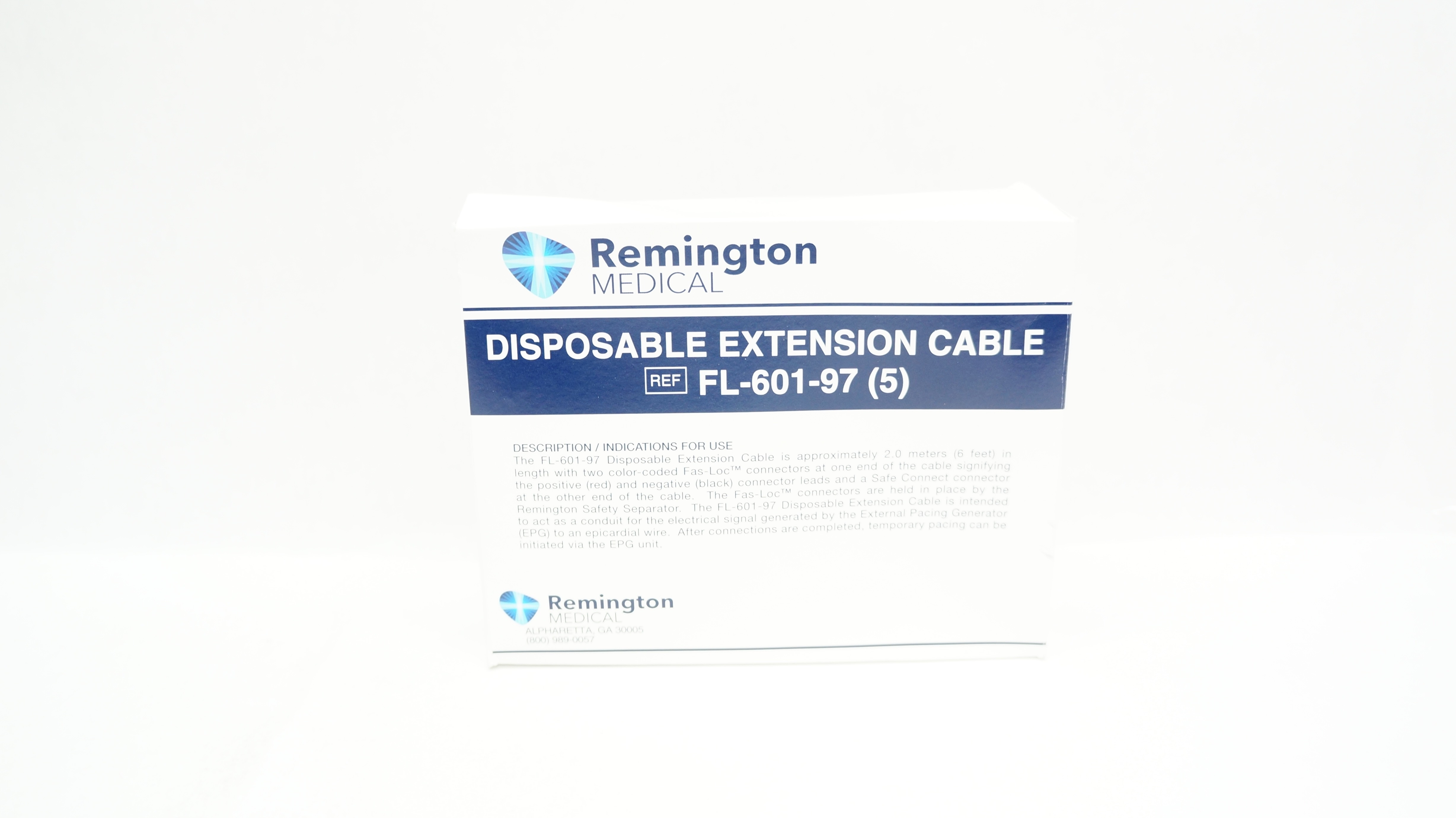 Remington Medical FL-601-97 Disposable Extension Cable (x) - Box of 4