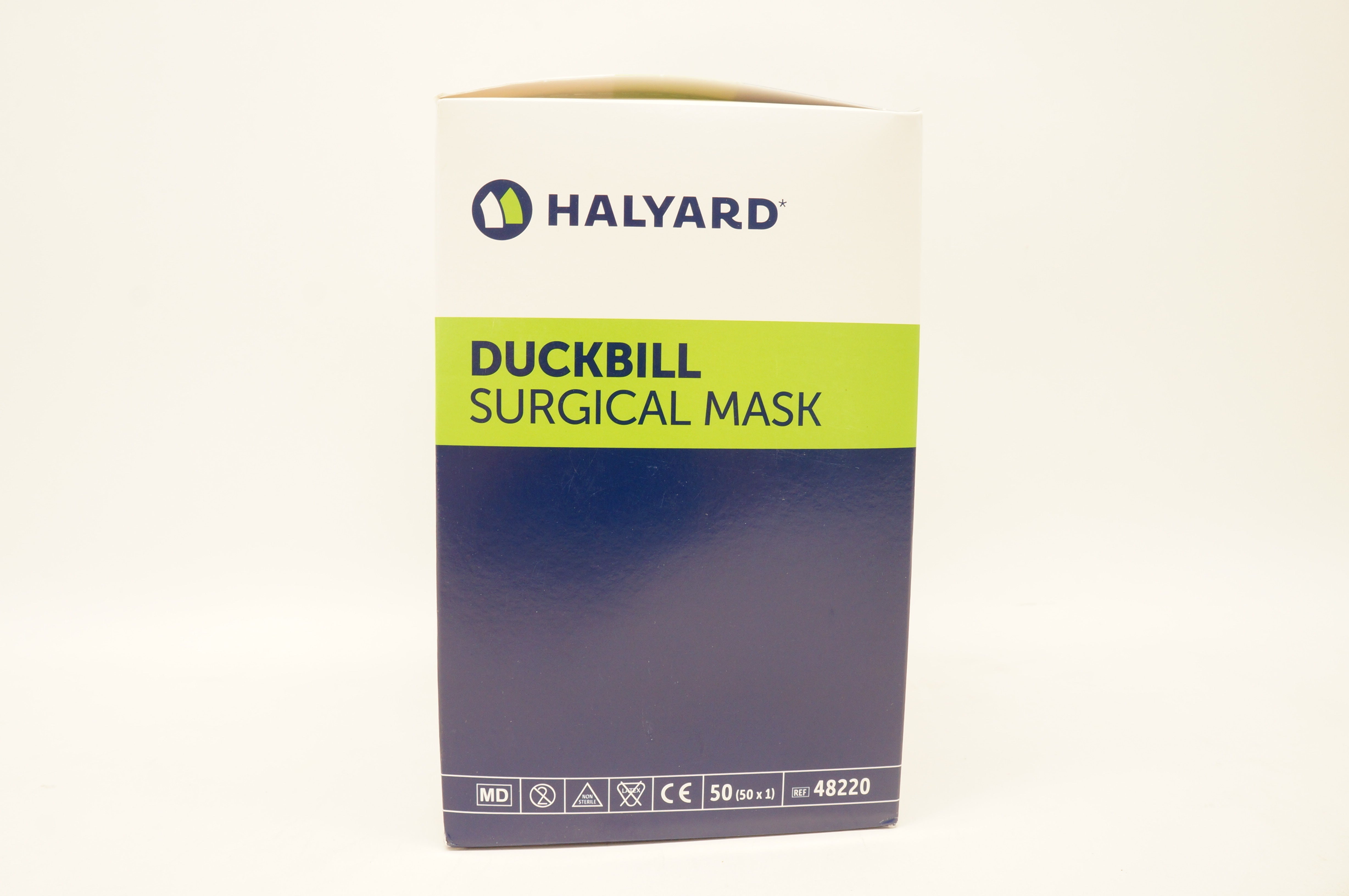 Halyard 48220 Duckbill Surgical Mask, Blue - Box of 50