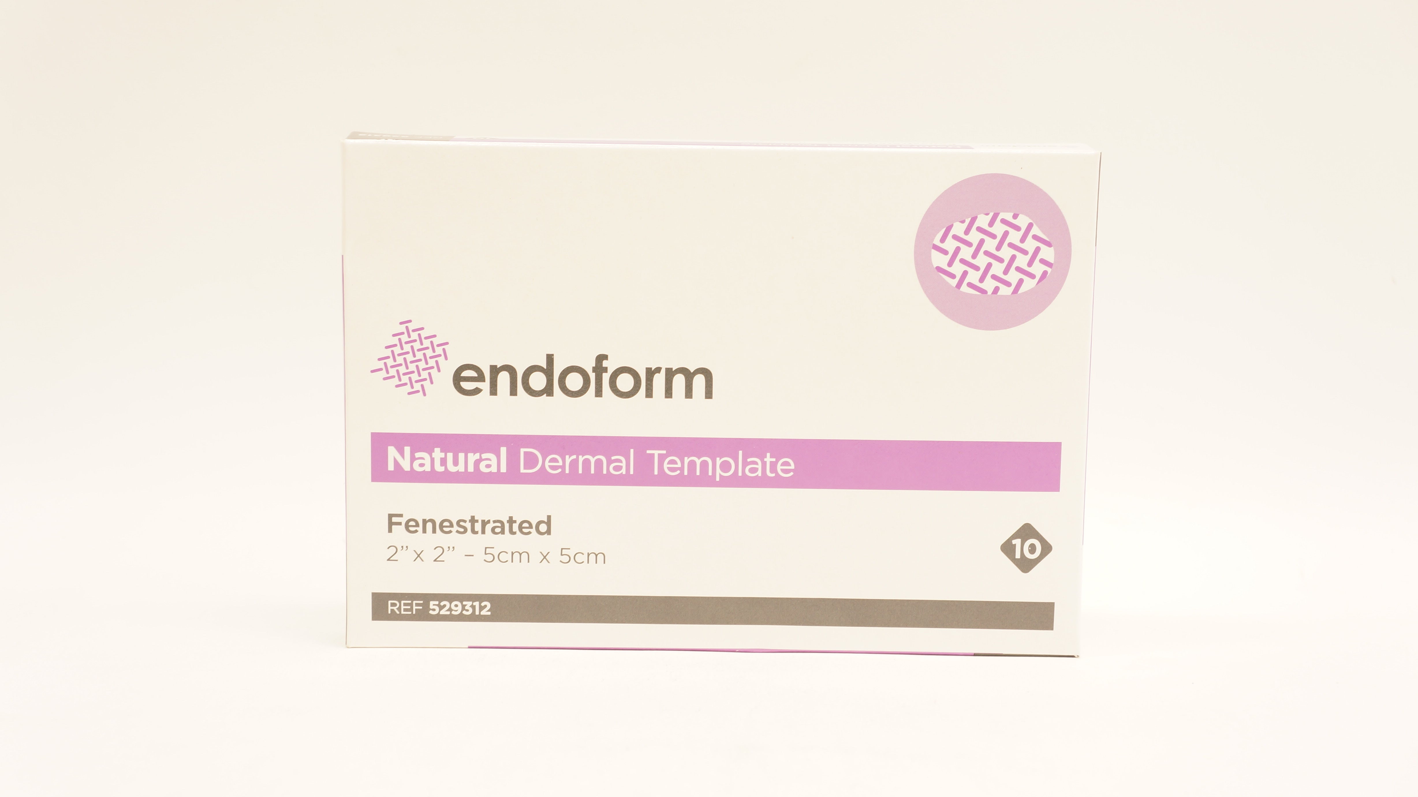 Aroa Biosurgery 529312 Endoform Dermal Template 2inch x 2inch - Box of 10