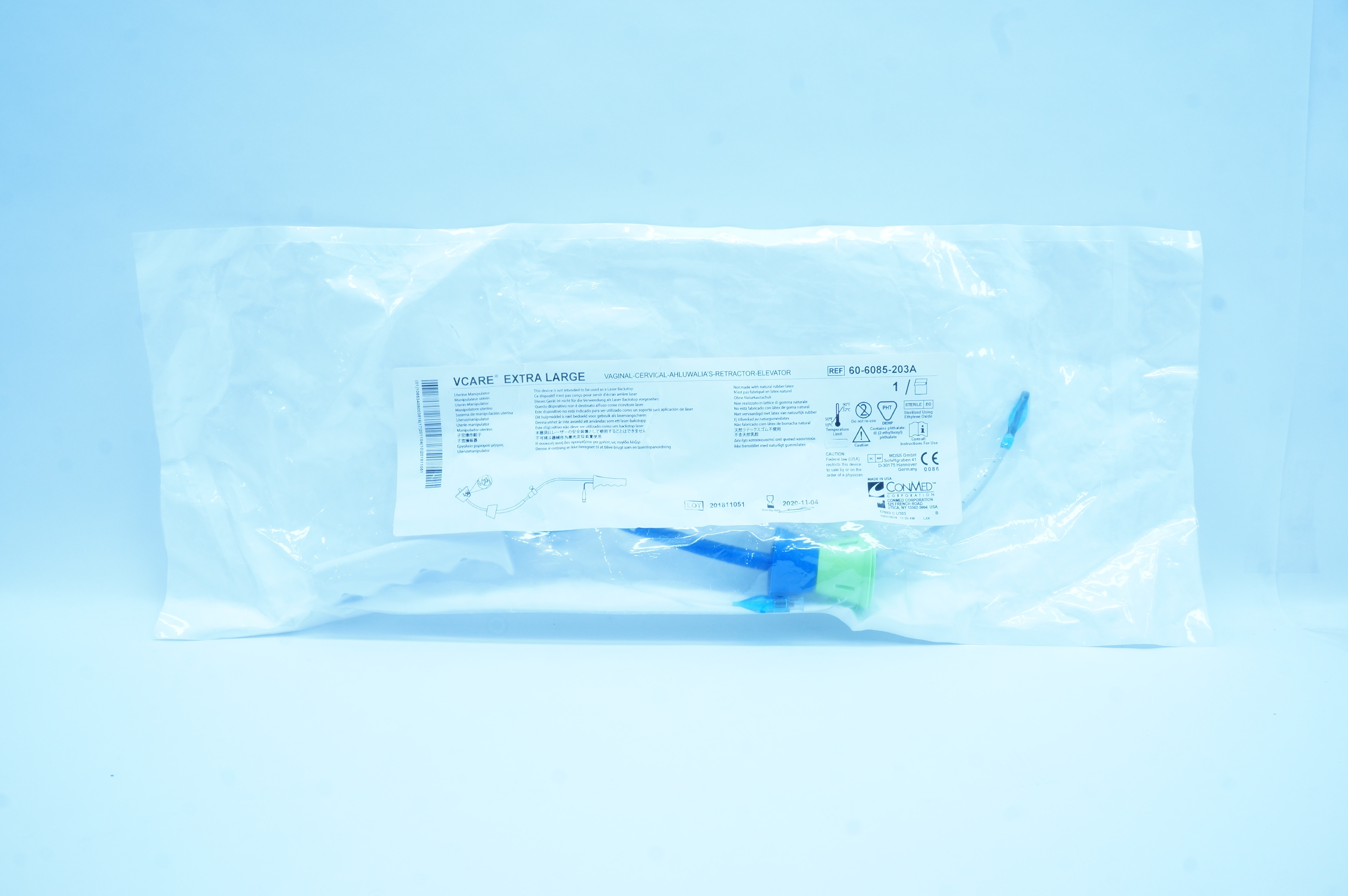 ConMed 60-6085-203A Vcare Uterine Manipulator Extra Large (x)