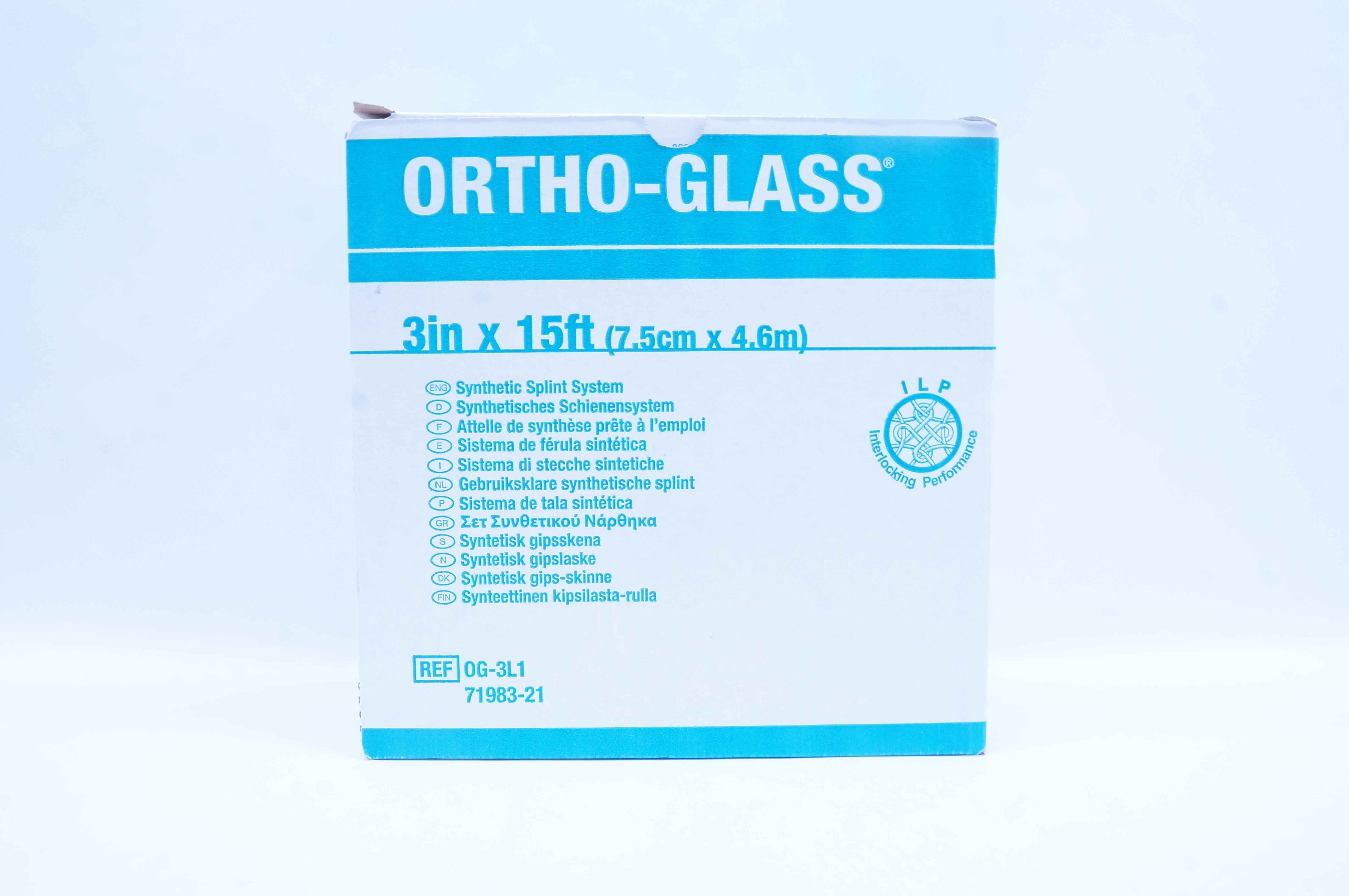BSN Medical OG-3L1 Ortho-Glass Synthetic Splint System 3inch x 15ft