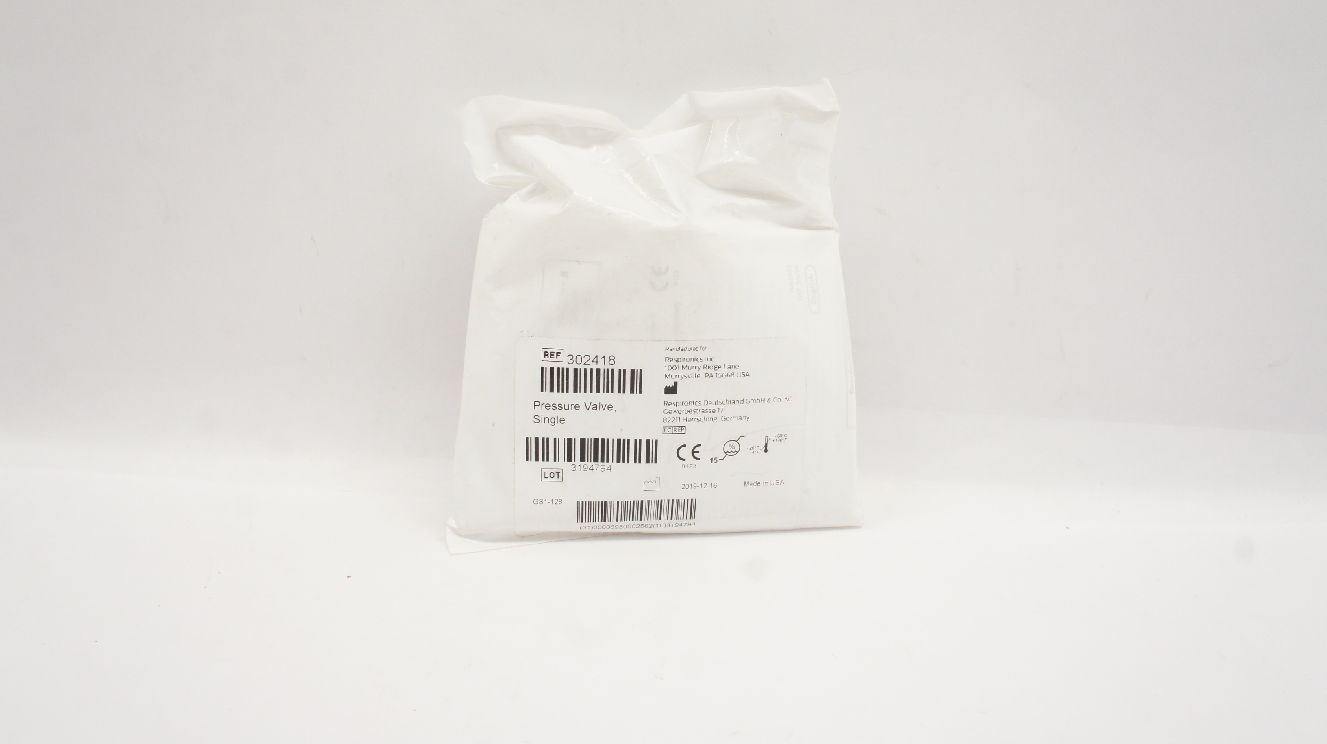 Respironics 302418 Pressure Valve