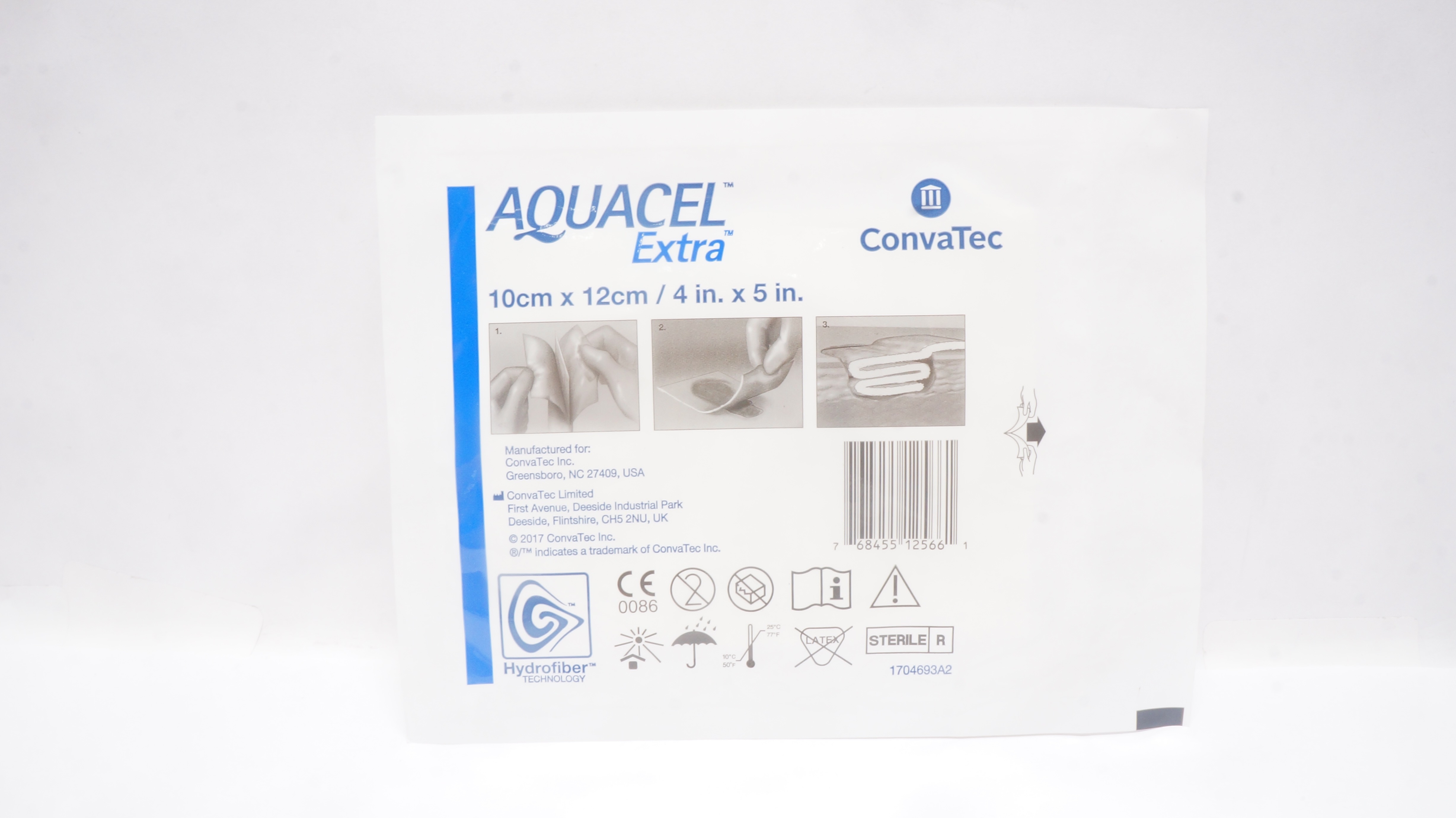 ConvaTec Aquacel Extra Hydrofiber Technology 4inch x 5inch (x)