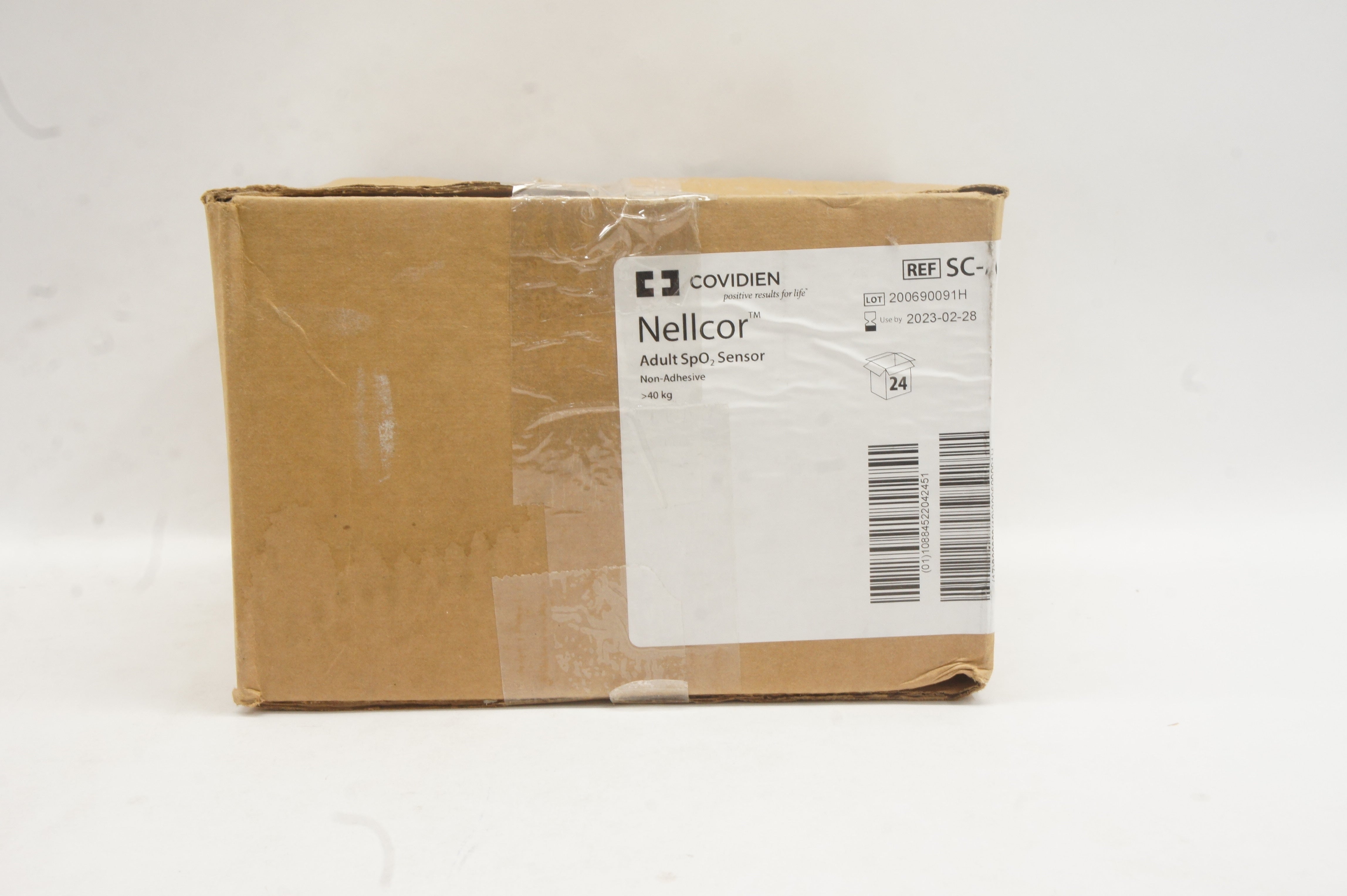 Covidien SC-A Nellcor Adult SpO2 Sensor >40kg - Case of 24