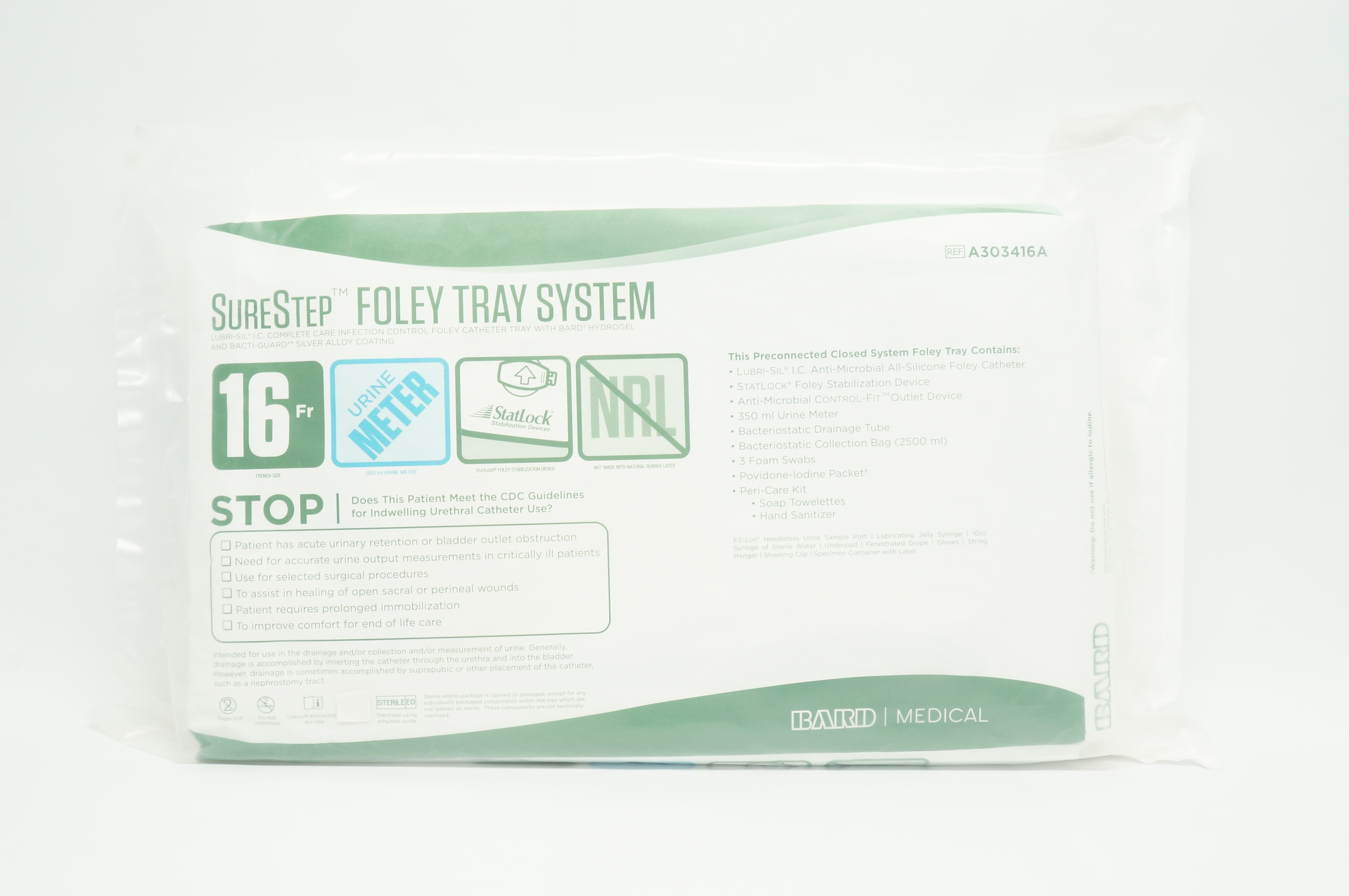 Bard A303416A SureStep Foley Tray System 16Fr. (x)