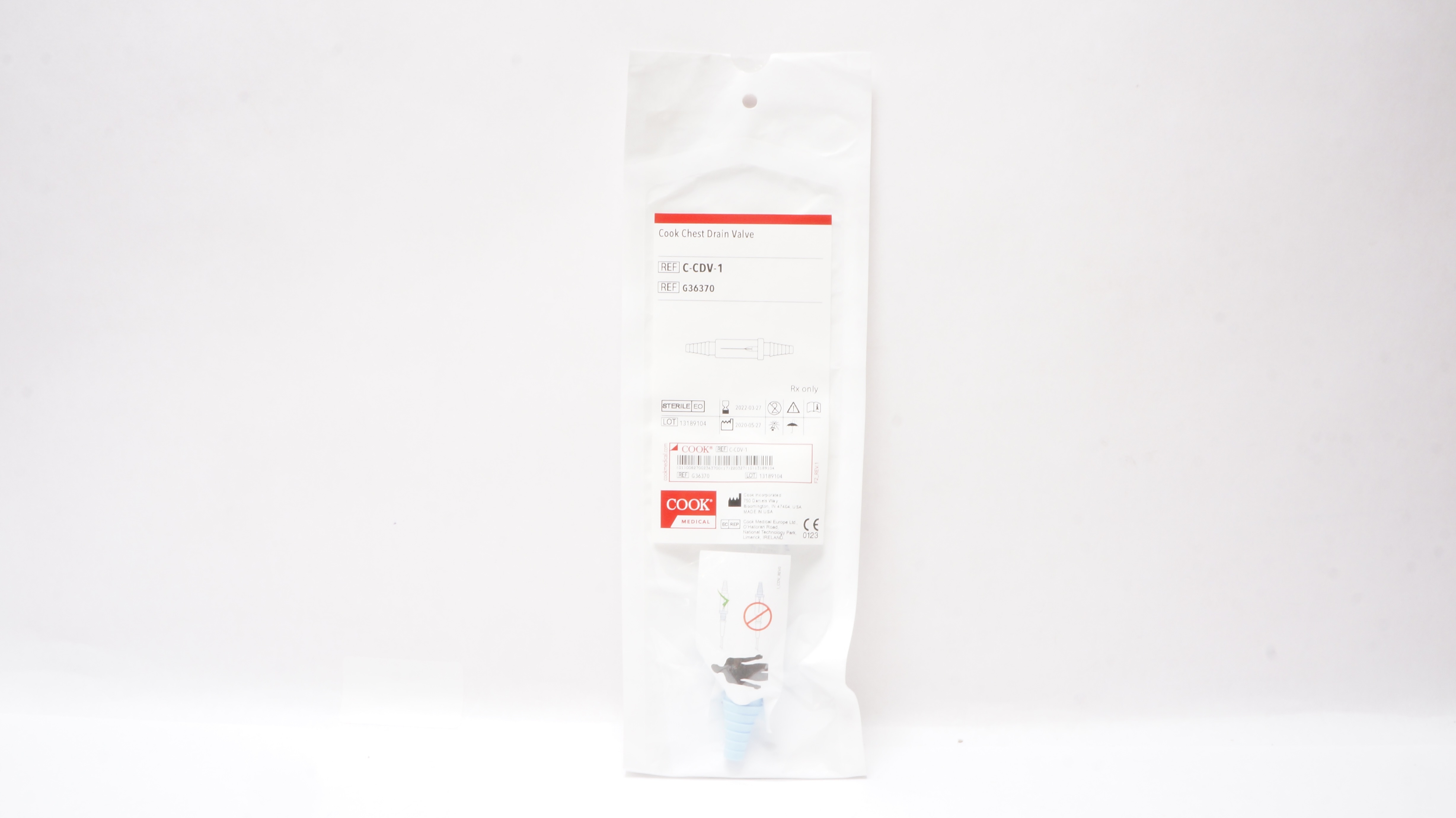 Cook Medical G36370 Cook Chest Drain Valve (x)