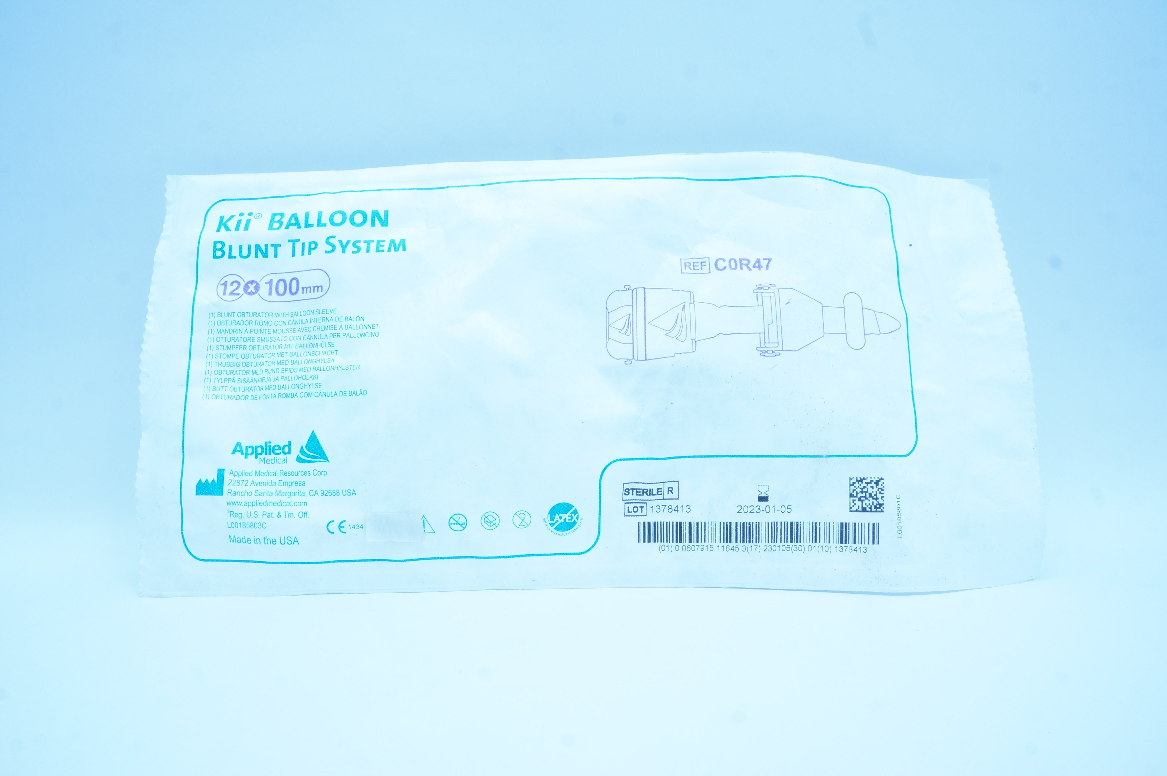 Applied Medical C0R47 Kii Balloon Blunt Tip System 12mm x 100mm