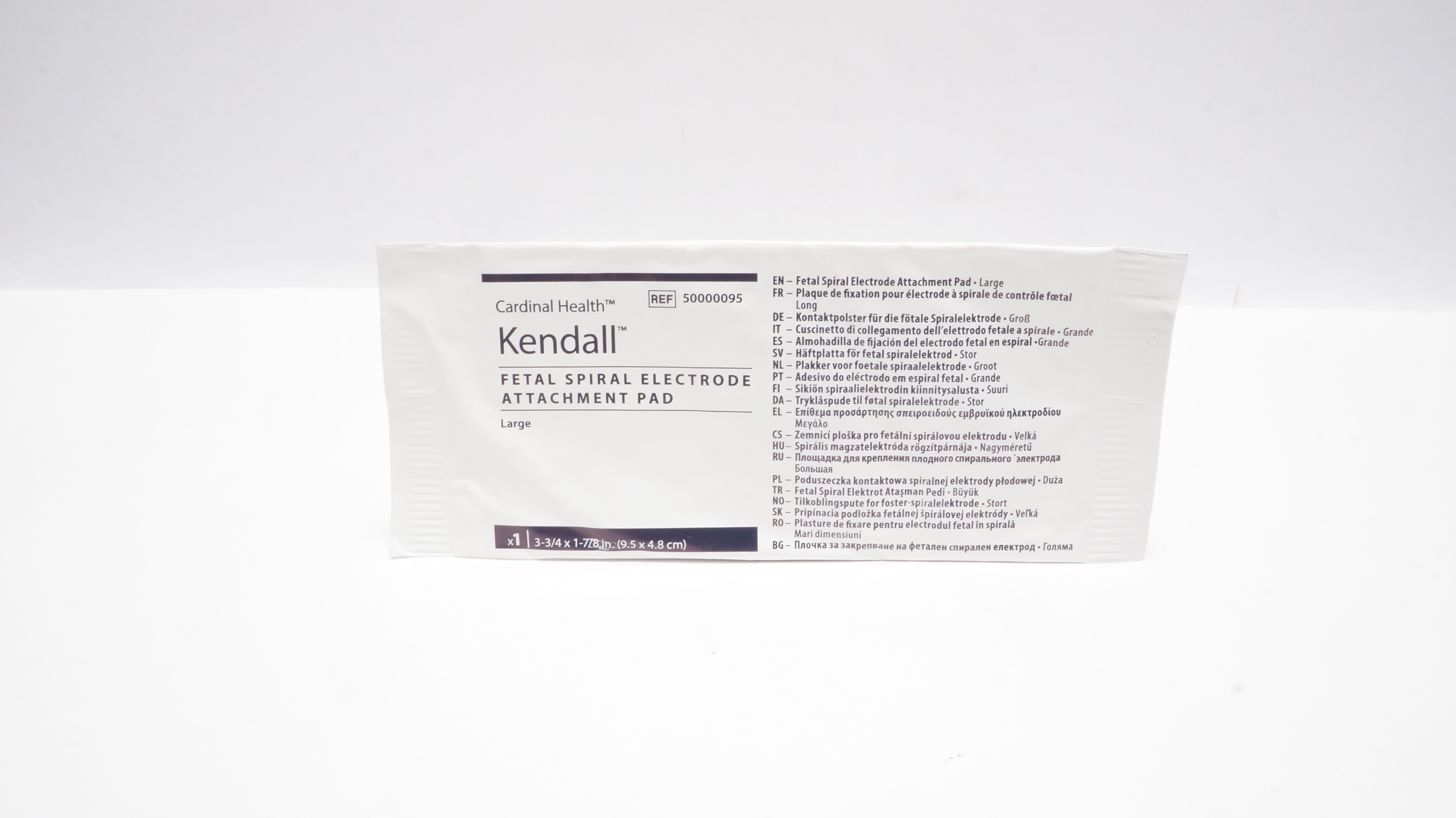 Cardinal Health 50000095 Fetal Electrode Attachment Pad 3-3/4x1-7/8inch(x)