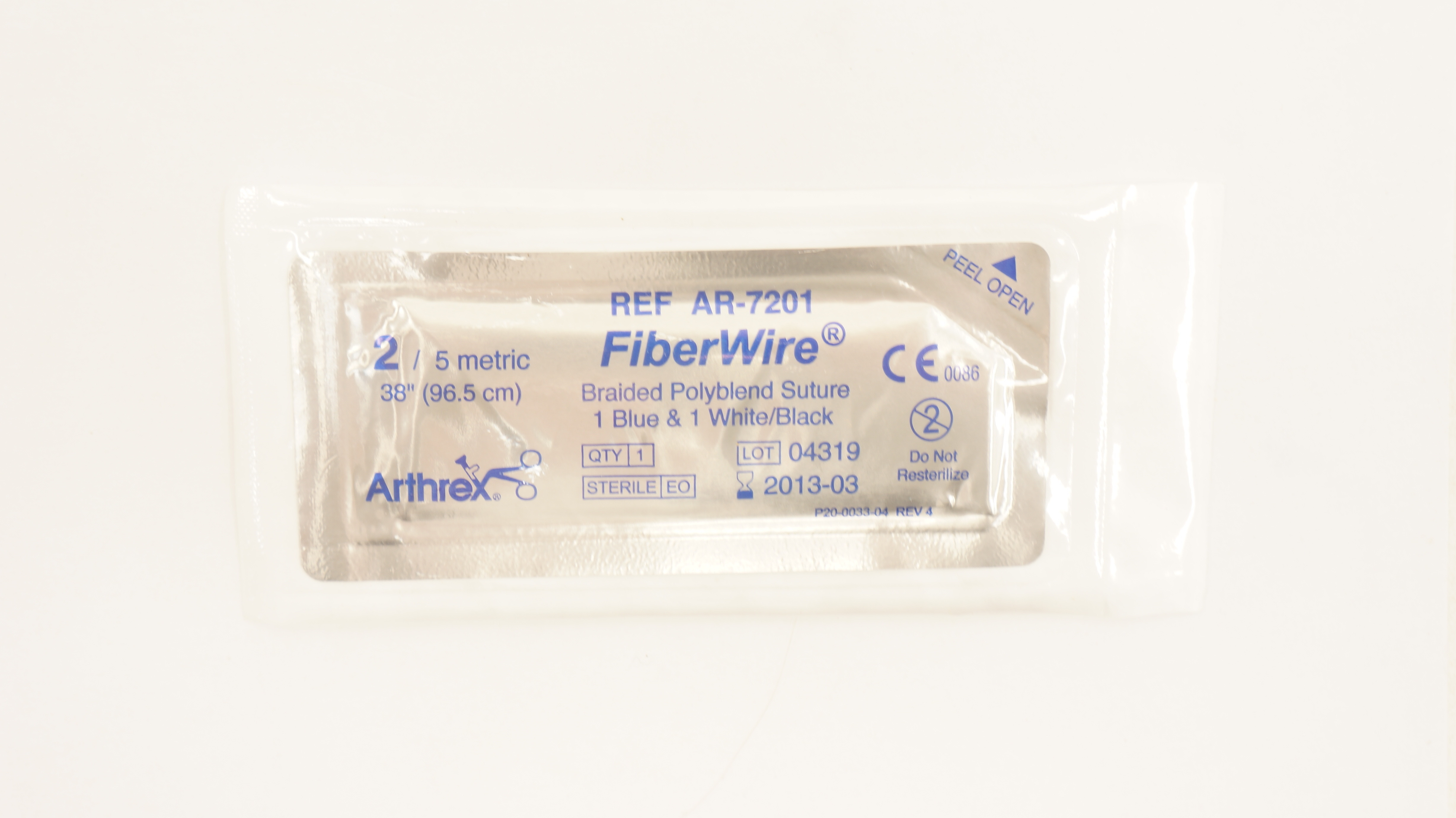 Arthrex AR-7201 2 FiberWire Braided Polyblend Stre 38inch (x)