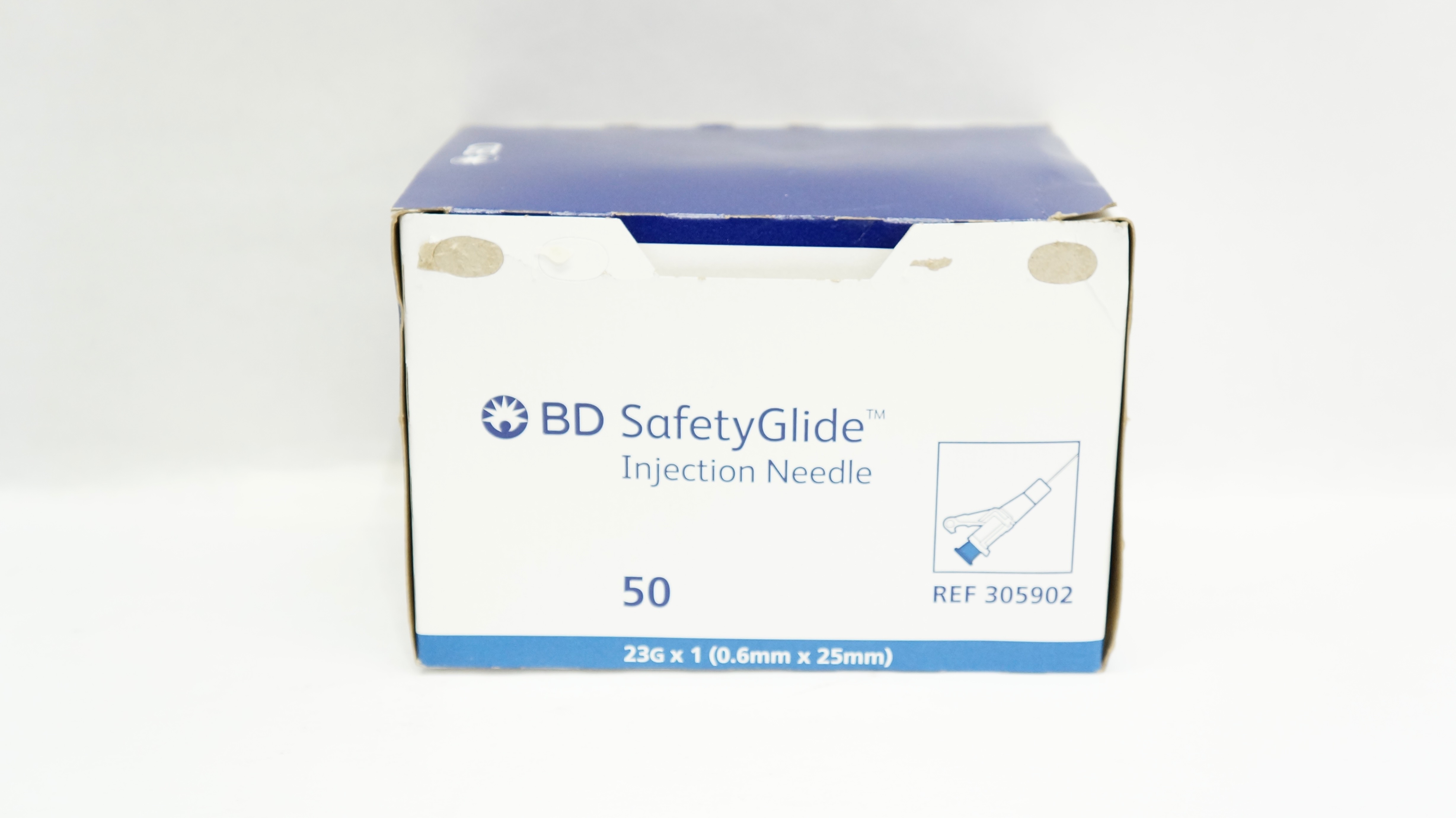 BD 305902 SafetyGlide Injection Ndle. 23G x 1 inch - Box of 50