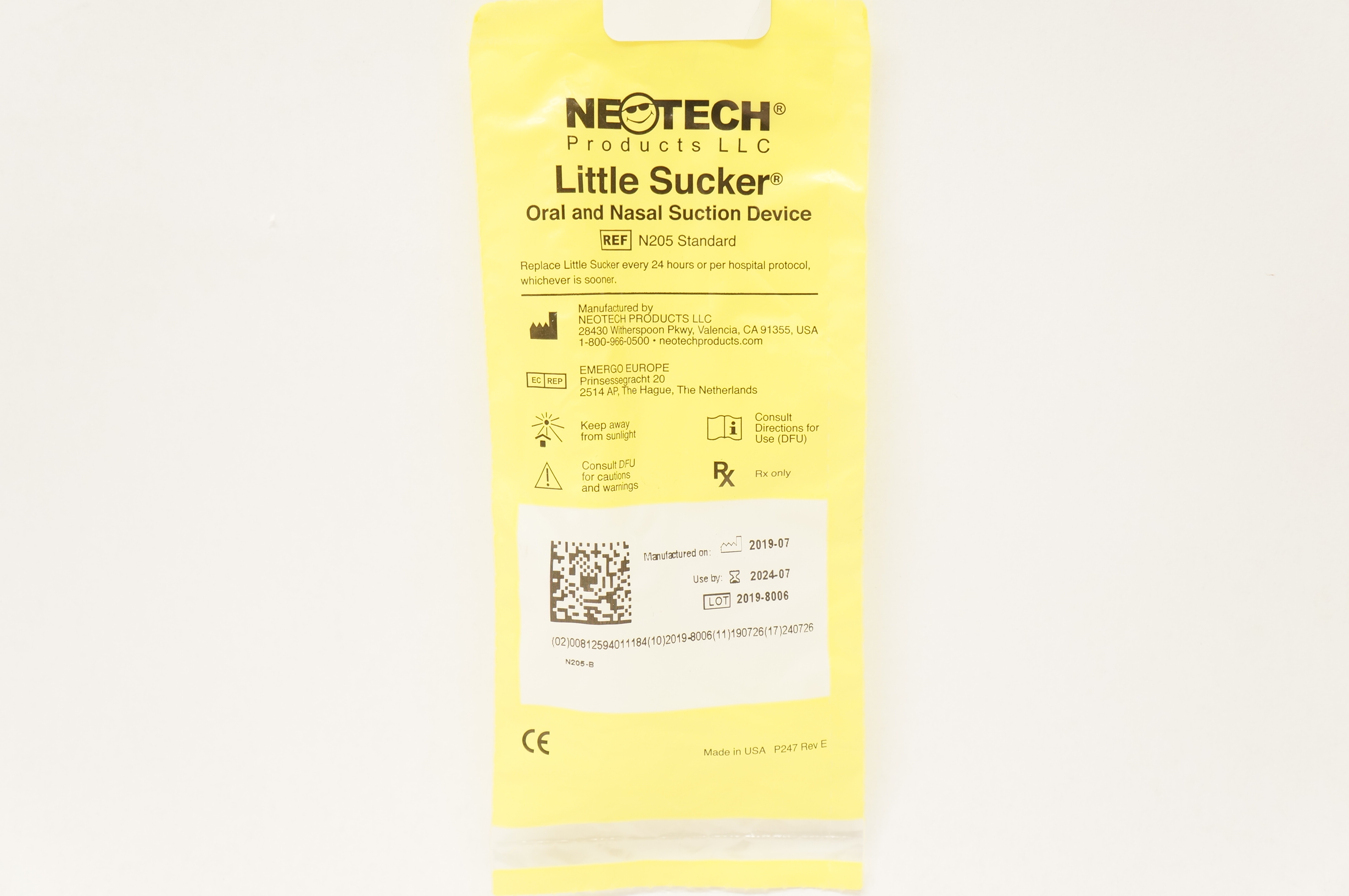 Neotech N205 Standard Little Sucker Oral and Nasal Suction Device