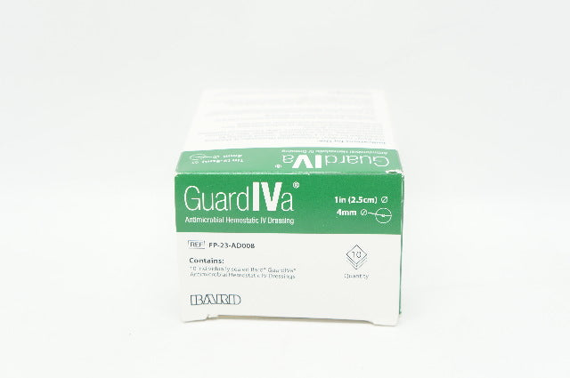 Bard FP-23-AD008 GuardIVa Hemostatic IV Dressing 1inch x 4mm (x) - Box of 10