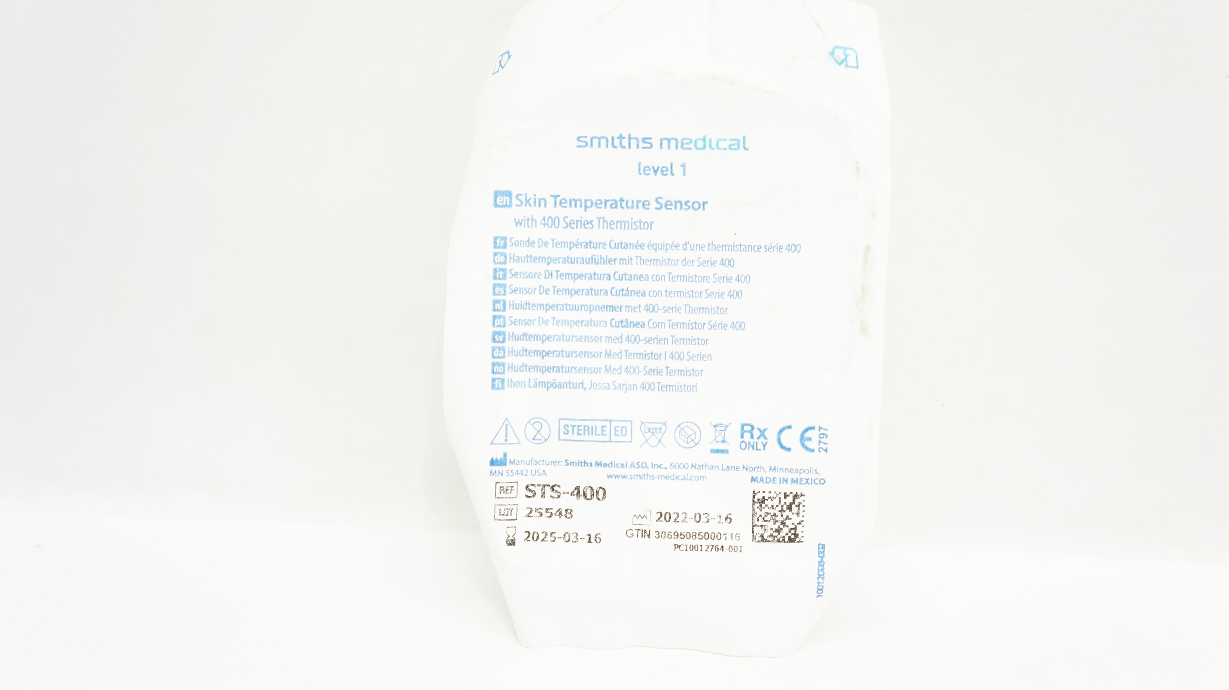 Smiths Medical STS-400 Level 1 Skin Temperature Sensor