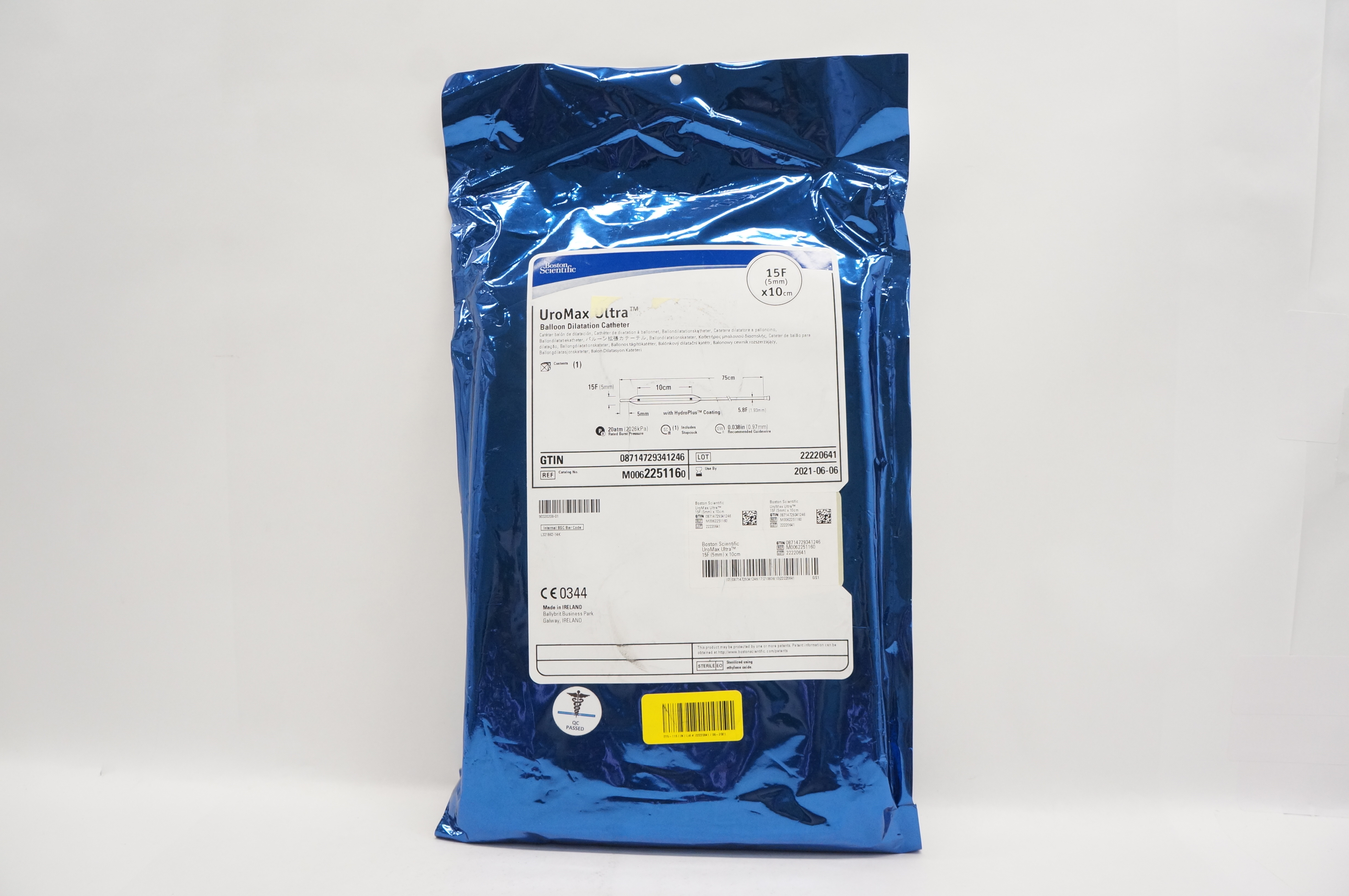 Boston Scientific M0062251160 UroMax Ultra Balloon Dilatation Cath. 15F x 10cm (x)