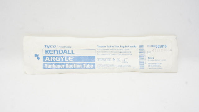 Tyco Healthcare 8888505016 Kendall Argyle Yankauer Suction Tube Regular Capacity