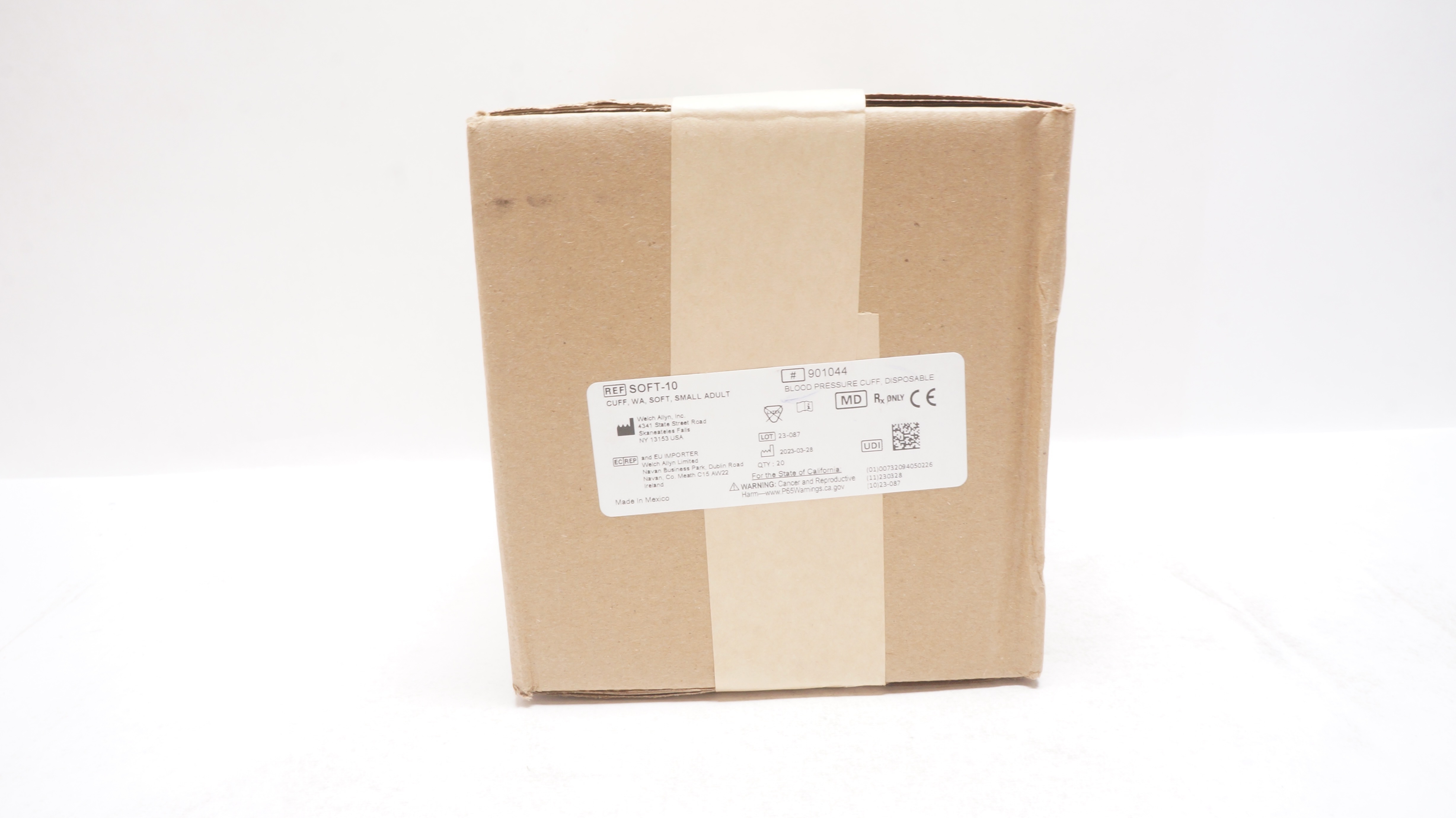 Welch Allyn SOFT-10 Blood Pressure Cuff, Soft Small Adult - Case of 20